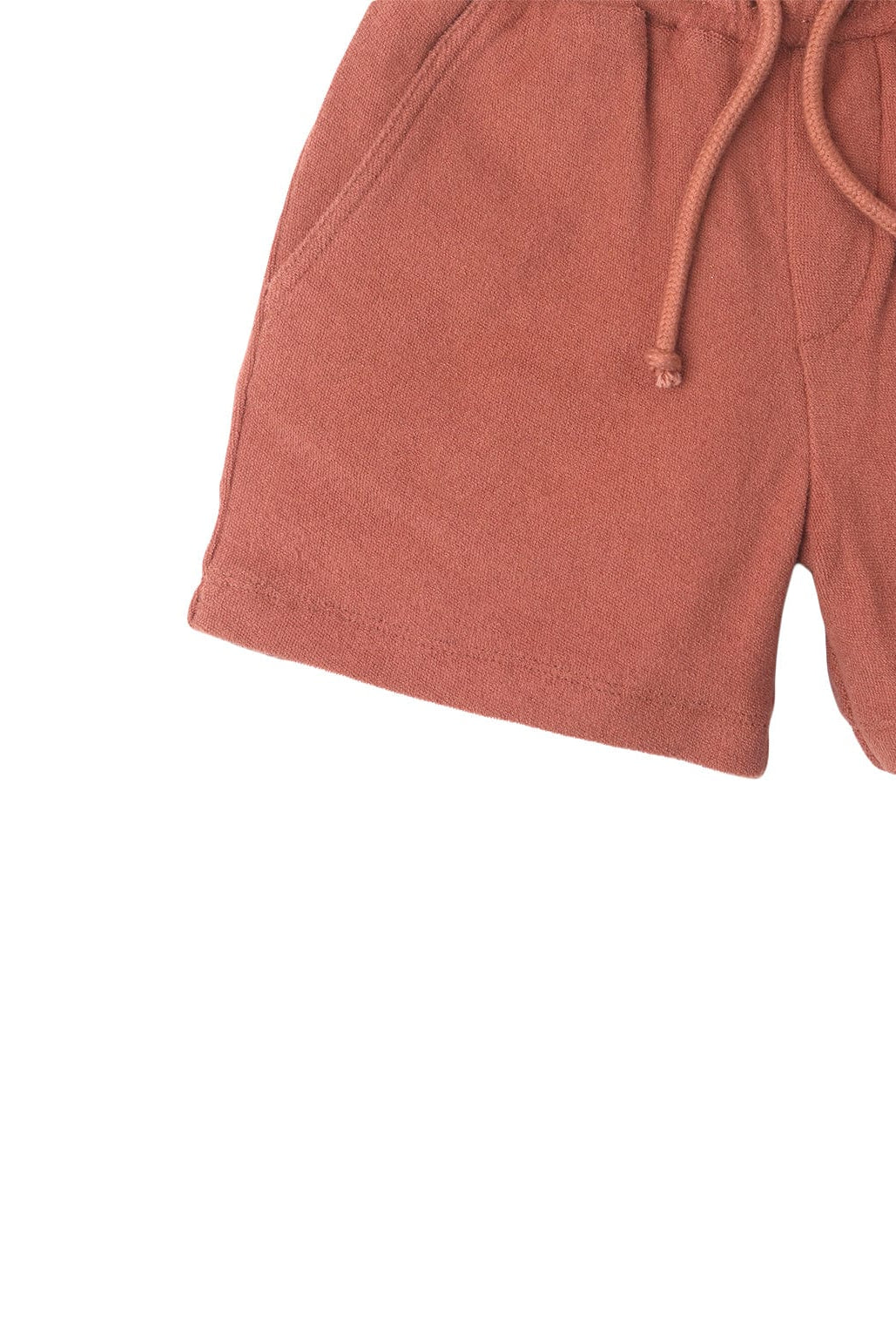 جينجرسنابس شورت أولادي سادة برباط بجيوب جانبية بني