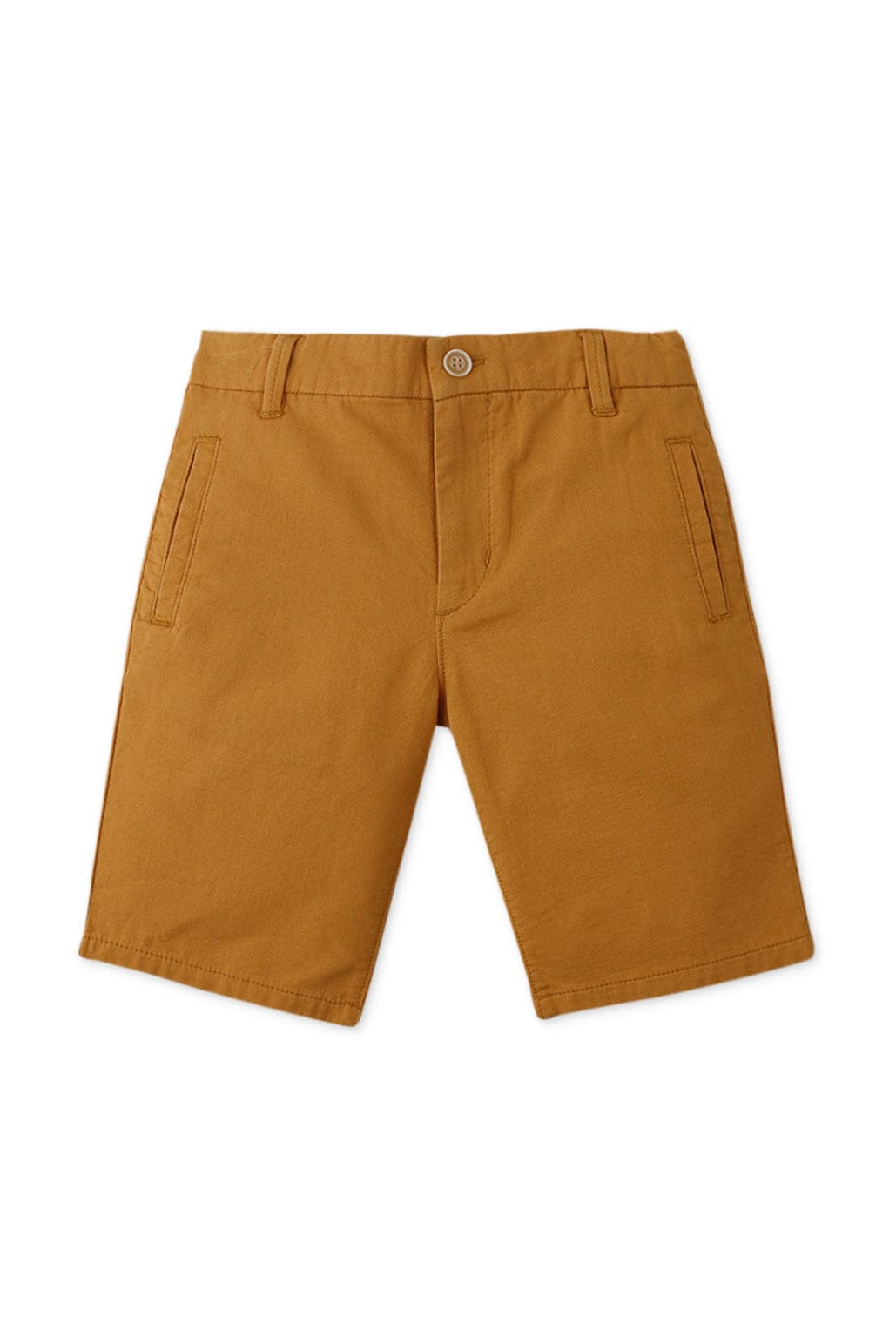 جينجرسنابس شورت ولادي سادة بجيوب جانبية - برتقالي