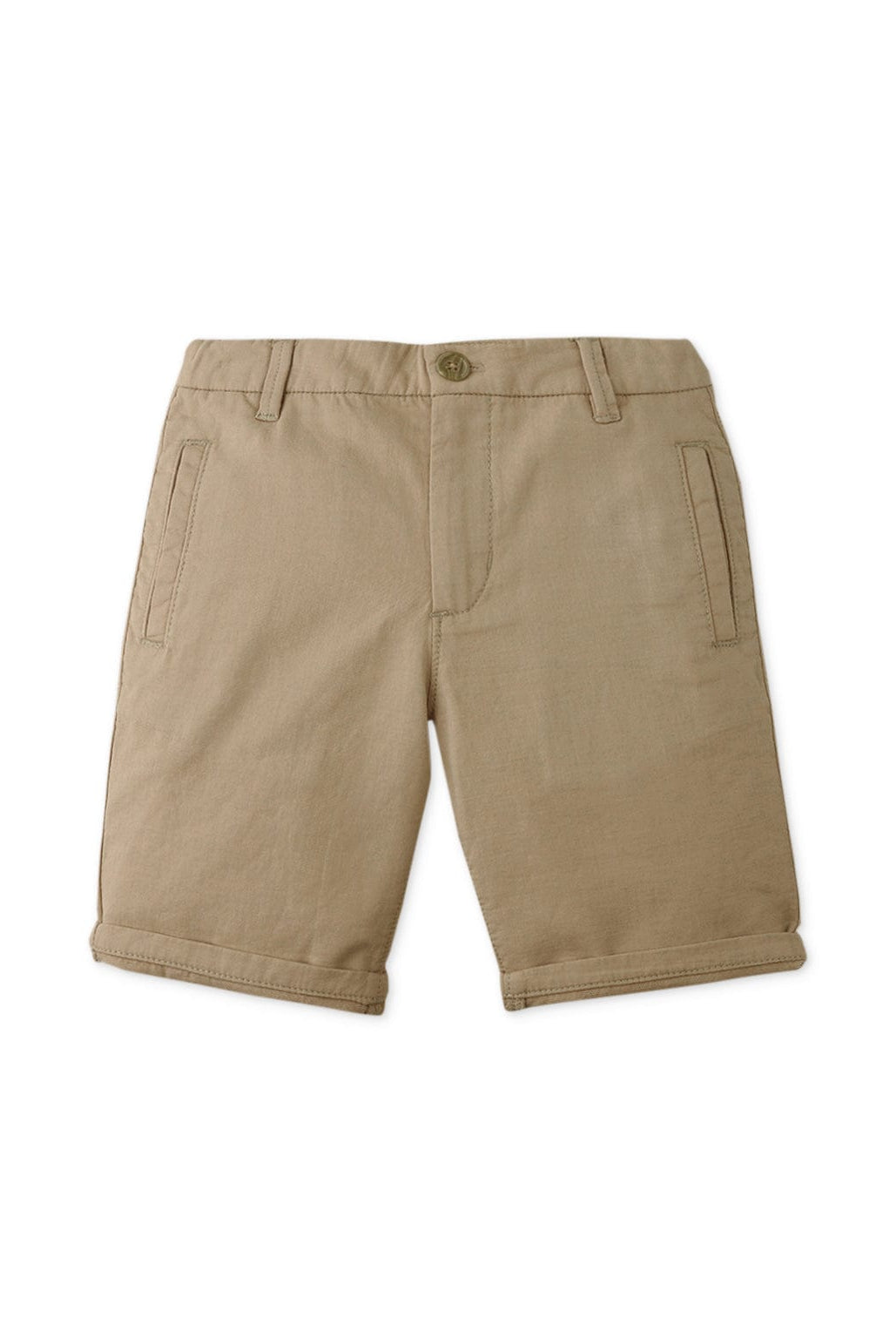 جينجرسنابس شورت ولادي سادة بجيوب جانبية - بني