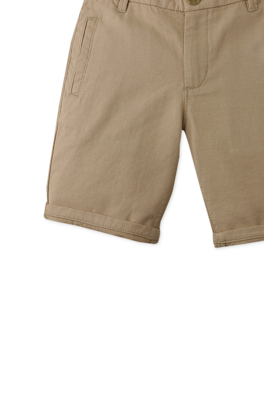 جينجرسنابس شورت ولادي سادة بجيوب جانبية - بني