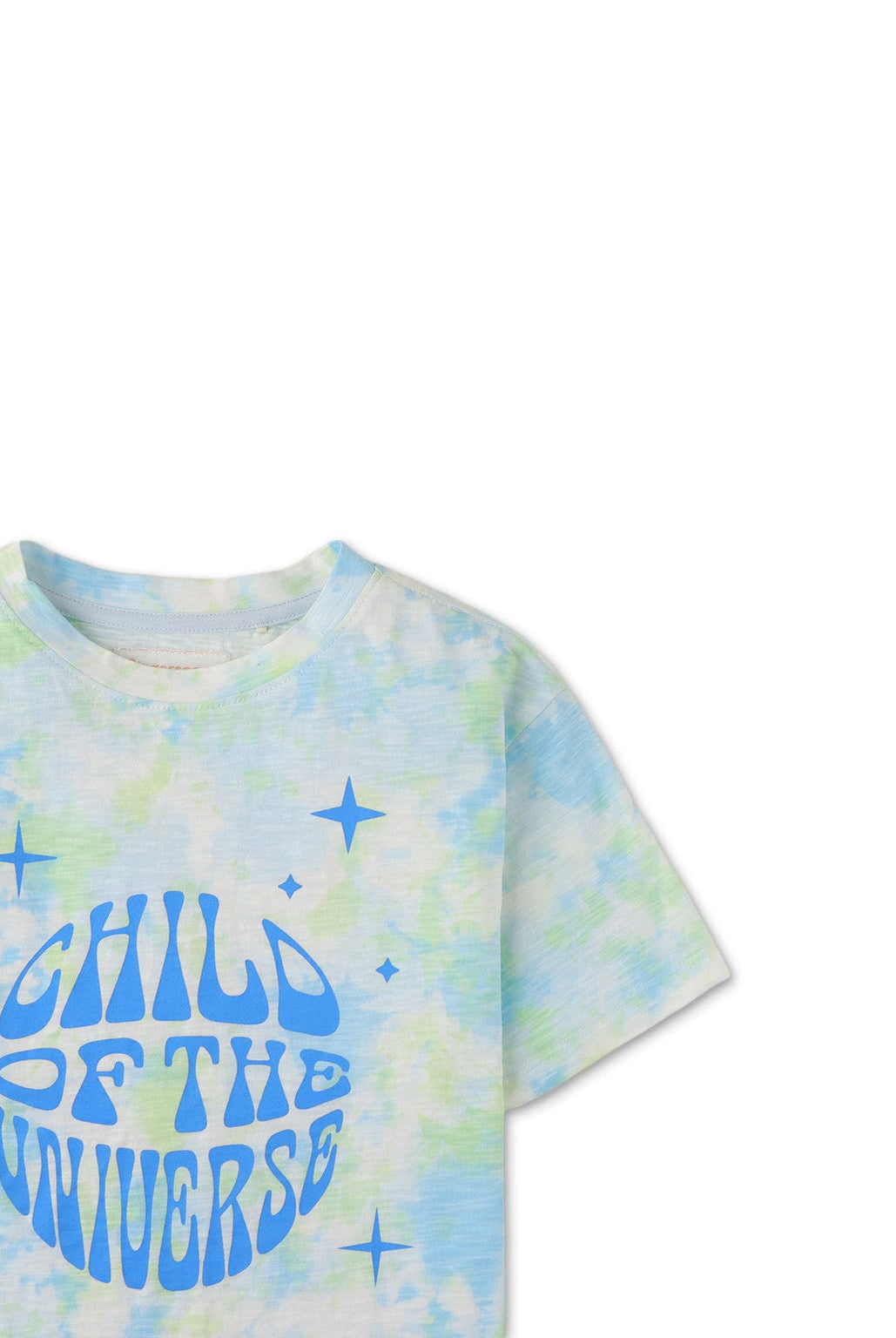 جينجرسنابس تيشيرت أولادي نص كم بطبعة على الصدر متعدد الألوان