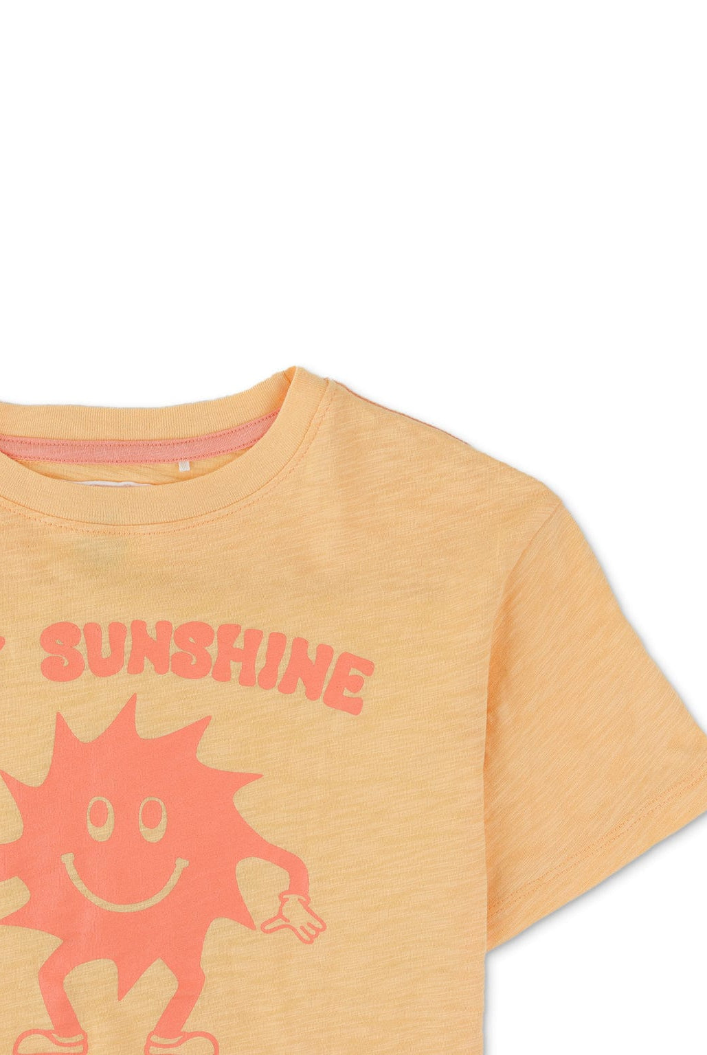 جينجرسنابس تيشيرت ولادي بطبعة أمامية نص كم أصفر