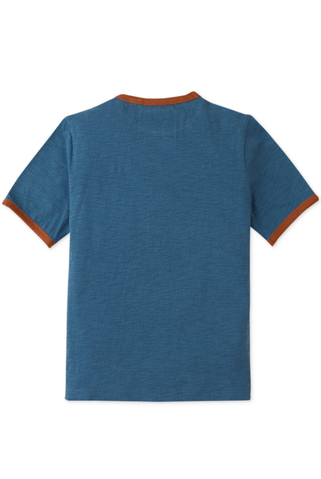 جينجرسنابس تيشيرت ولادي بطبعة أمامية نص كم - أزرق