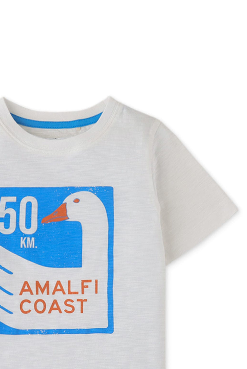 جينجرسنابس تيشيرت ولادي نص كم برسمة أمامية