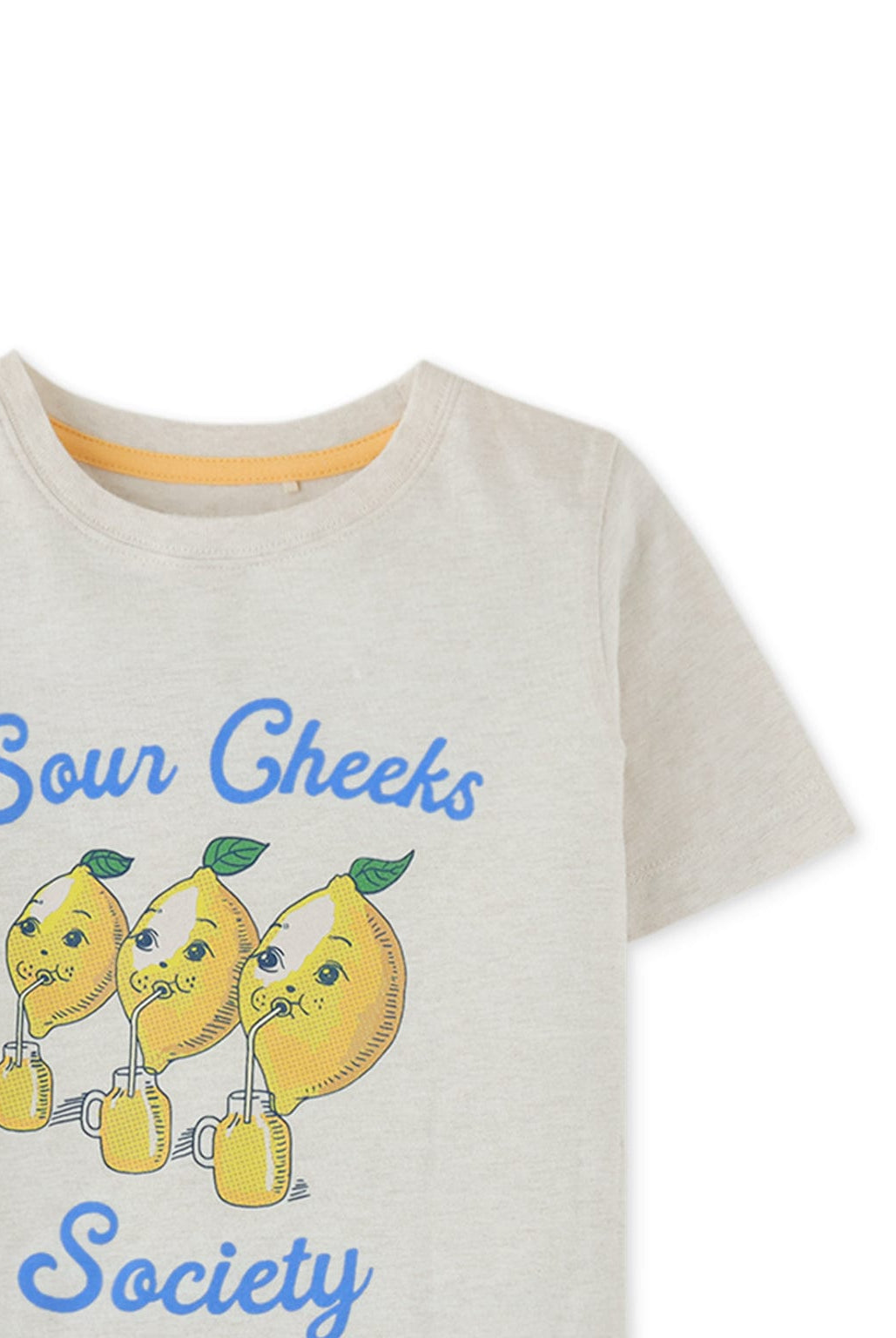 جينجرسنابس تيشيرت ولادي نص كم بنقشة أمامية مطبوعة