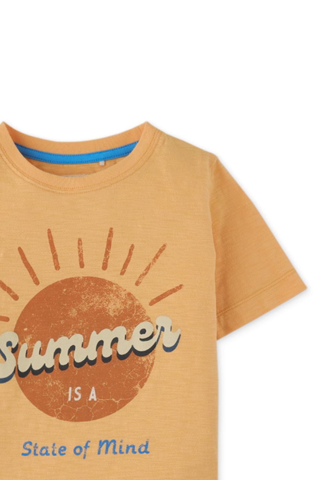 جينجرسنابس تيشيرت ولادي نص كم بنقشة من الأمام