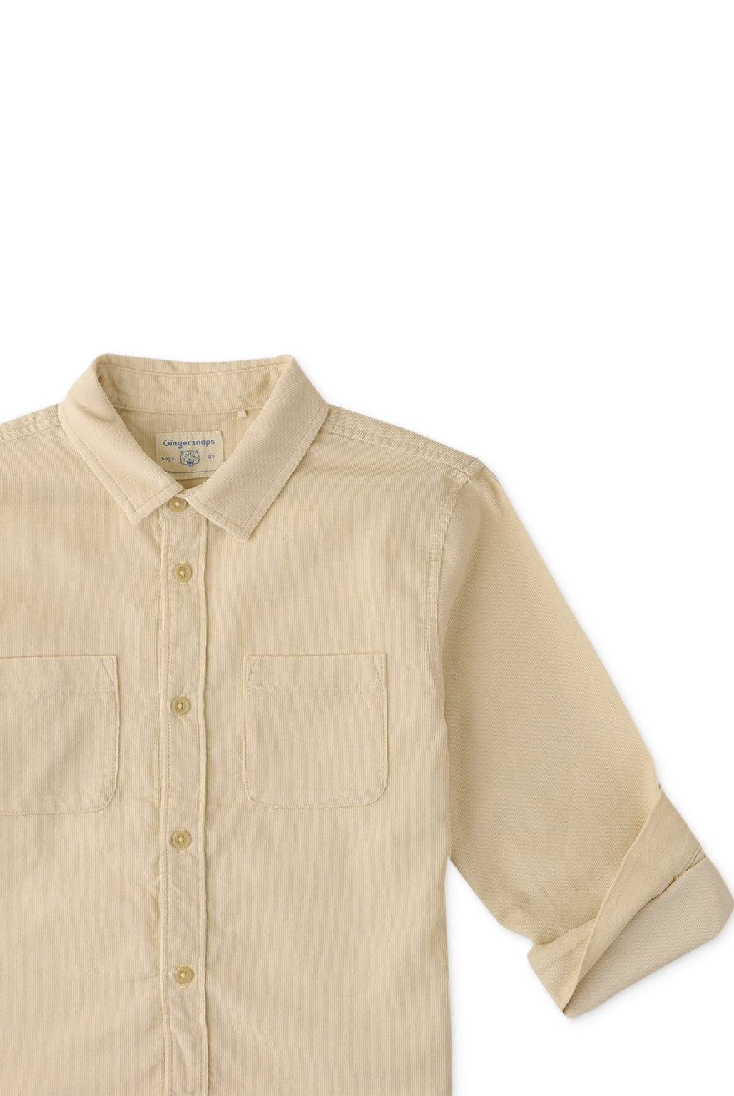 جينجرسنابس قميص بولو ولادي بجيوب على الصدر بيج