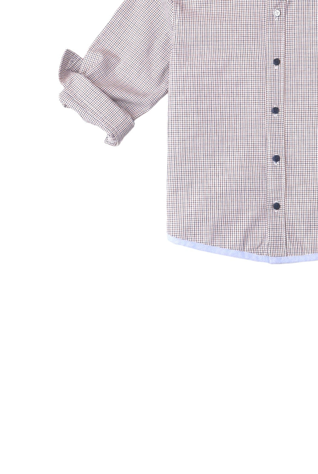 جينجرسنابس قميص بولو مربعات كم طويل بأزرار أمامية ولادي متعدد الألوان