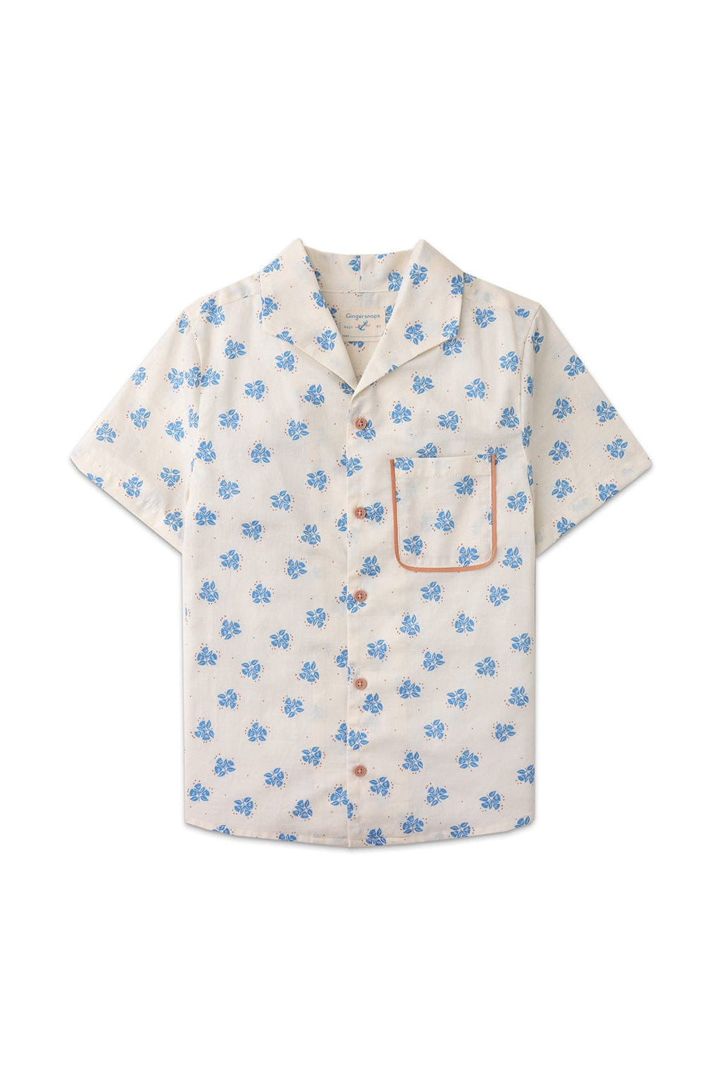 جينجرسنابس قميص بولو ولادي منقوش نص كم أوف وايت