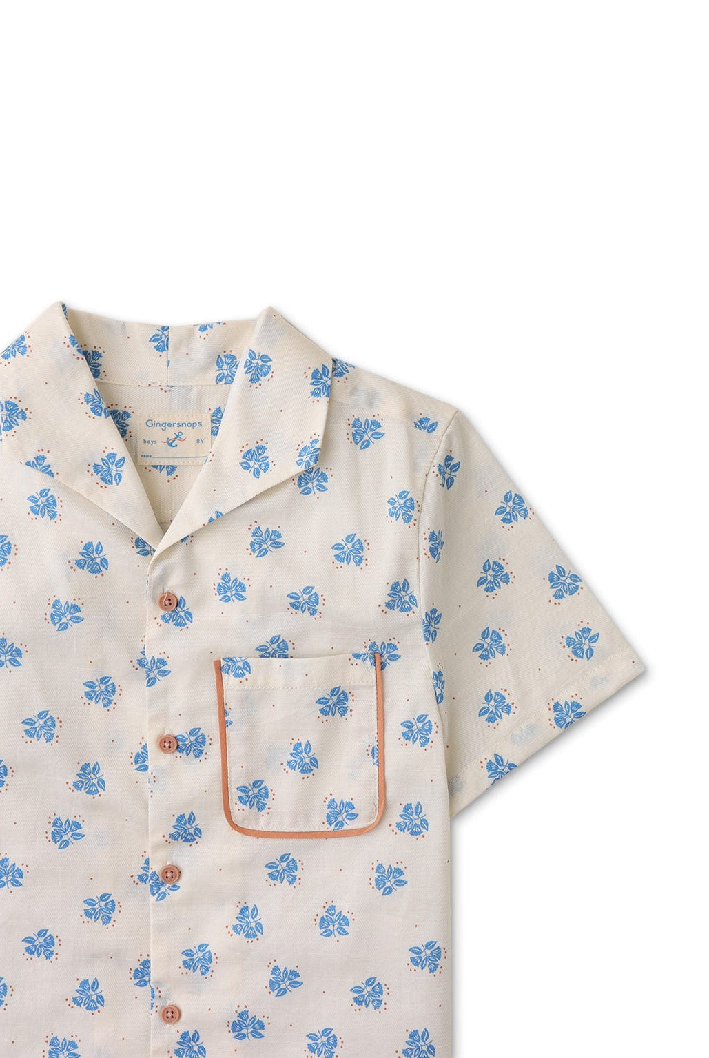 جينجرسنابس قميص بولو ولادي منقوش نص كم أوف وايت