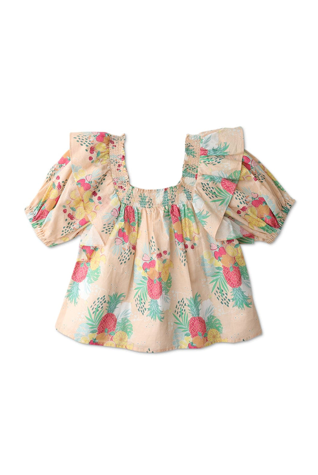 جينجرسنابس بلوزة بناتي مورد نص كم بف خوخي خوخي