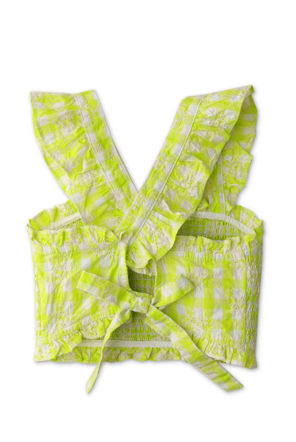 جينجرسنابس بلوزة بناتي مطاطة بحمالات عريضة رمادي نيون