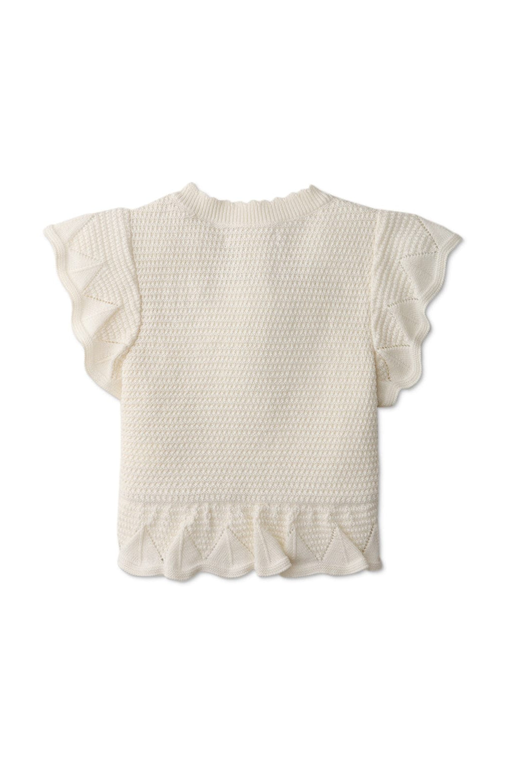 جينجرسنابس بلوزة بناتي نص كم سادة اوف وايت أوف وايت