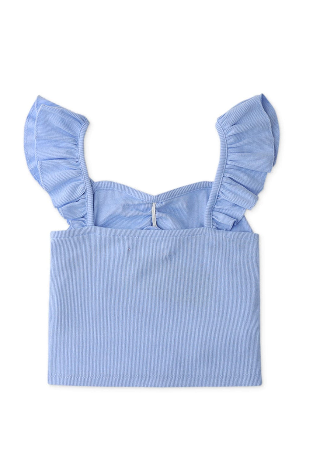 جينجرسنابس بلوزة بناتي مضلع كم قصير أزرق