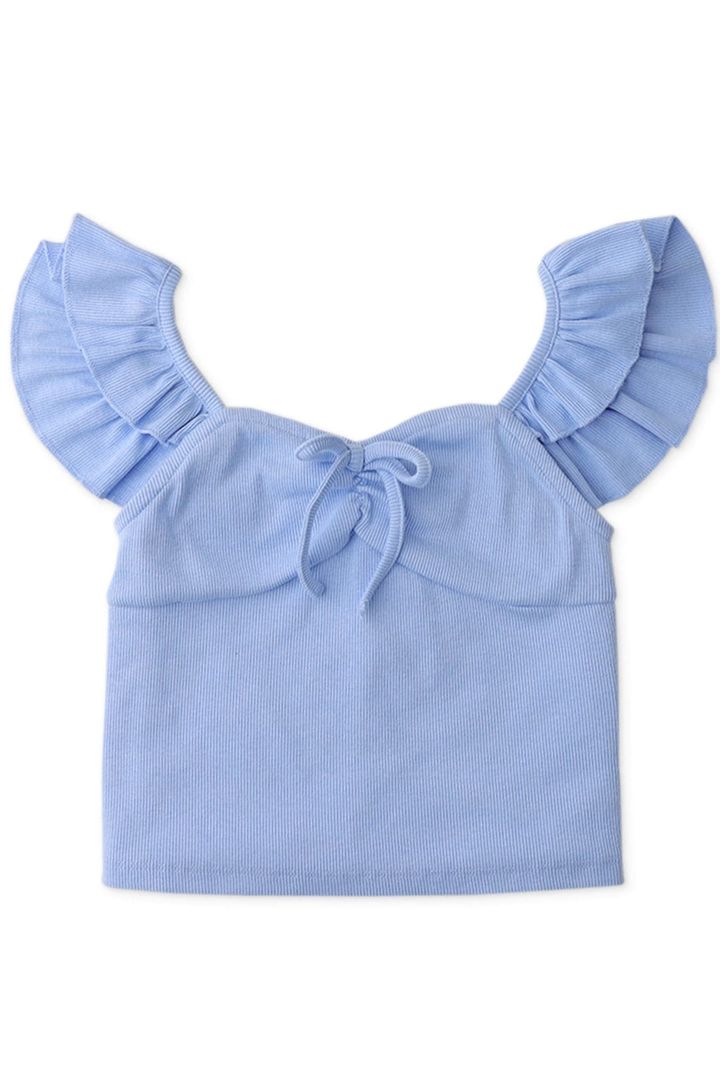 جينجرسنابس بلوزة بناتي مضلع كم قصير أزرق