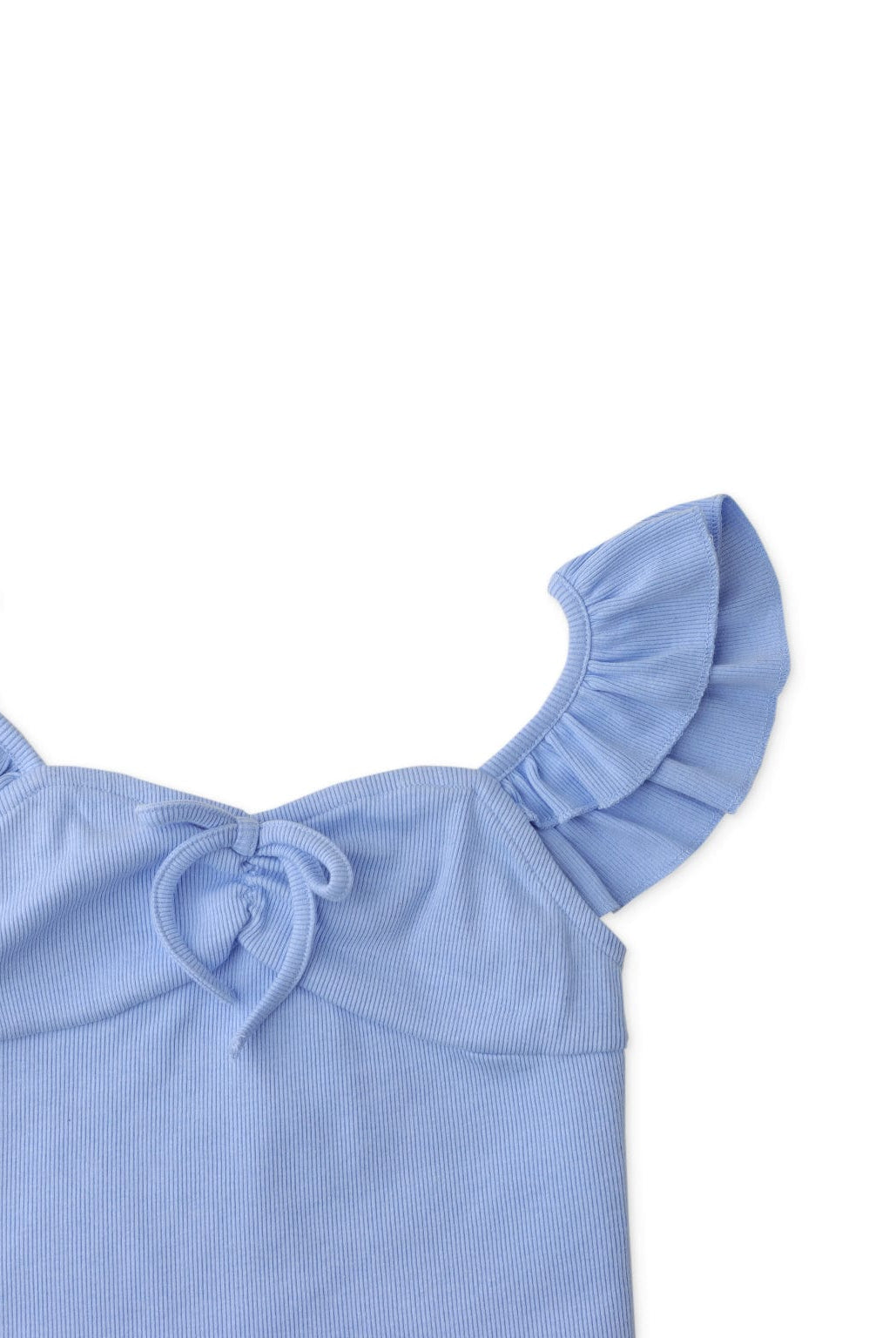 جينجرسنابس بلوزة بناتي مضلع كم قصير أزرق