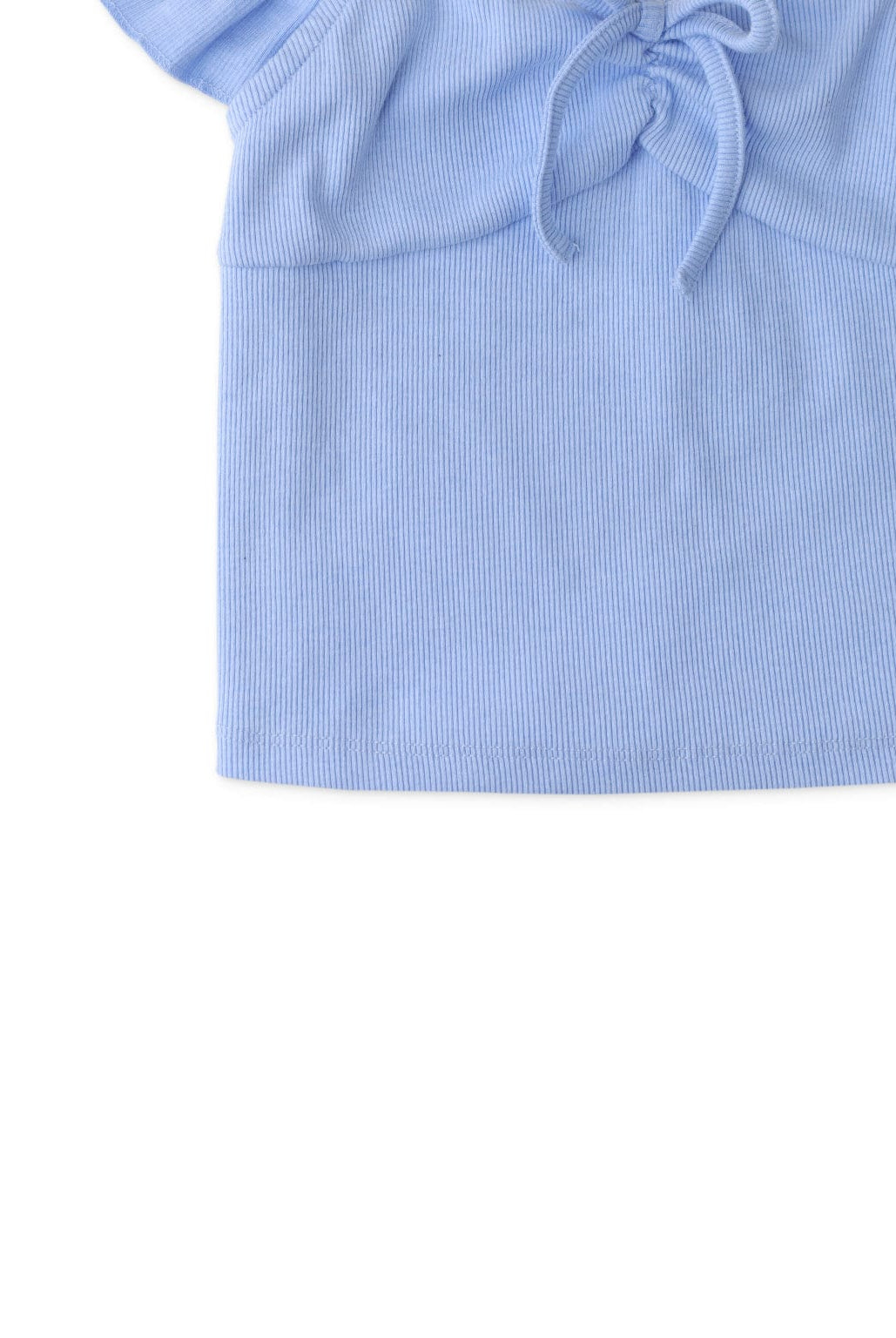 جينجرسنابس بلوزة بناتي مضلع كم قصير أزرق