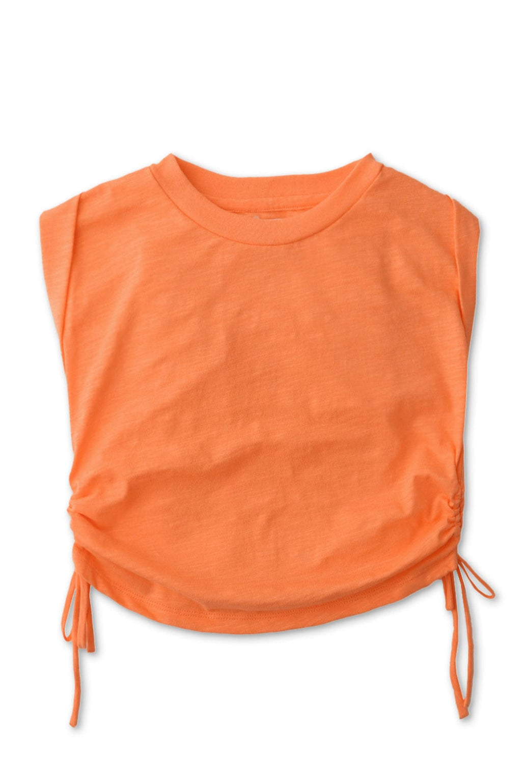 جينجرسنابس بلوزة بناتي سادة كت رقبة دائرية برتقالي