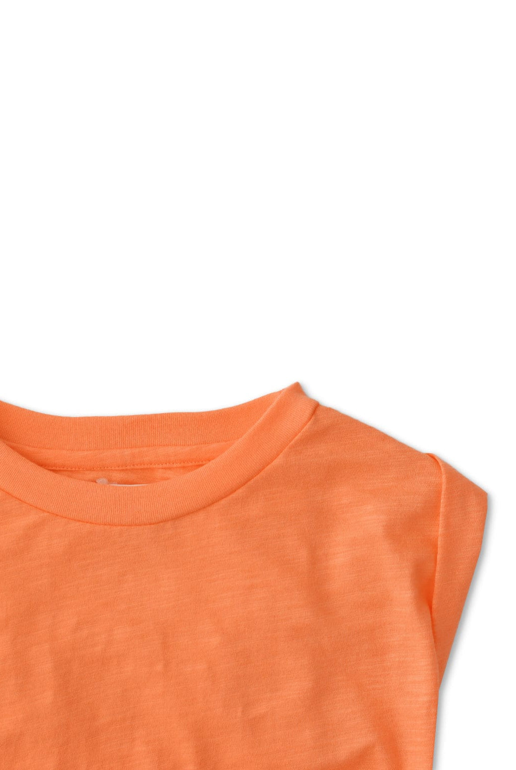 جينجرسنابس بلوزة بناتي سادة كت رقبة دائرية برتقالي