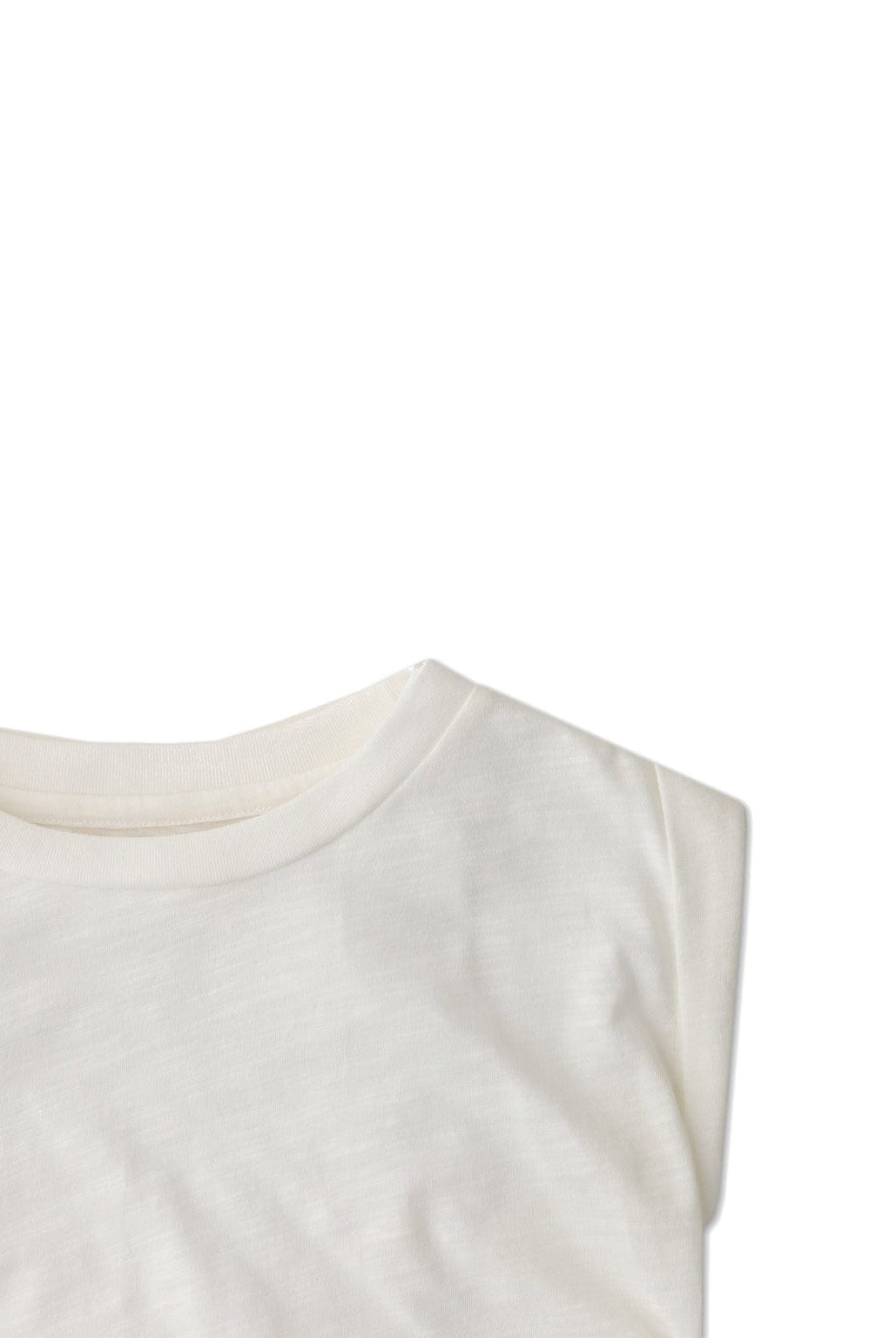 جينجرسنابس بلوزة بناتي سادة كت بأربطة مطاطية أبيض