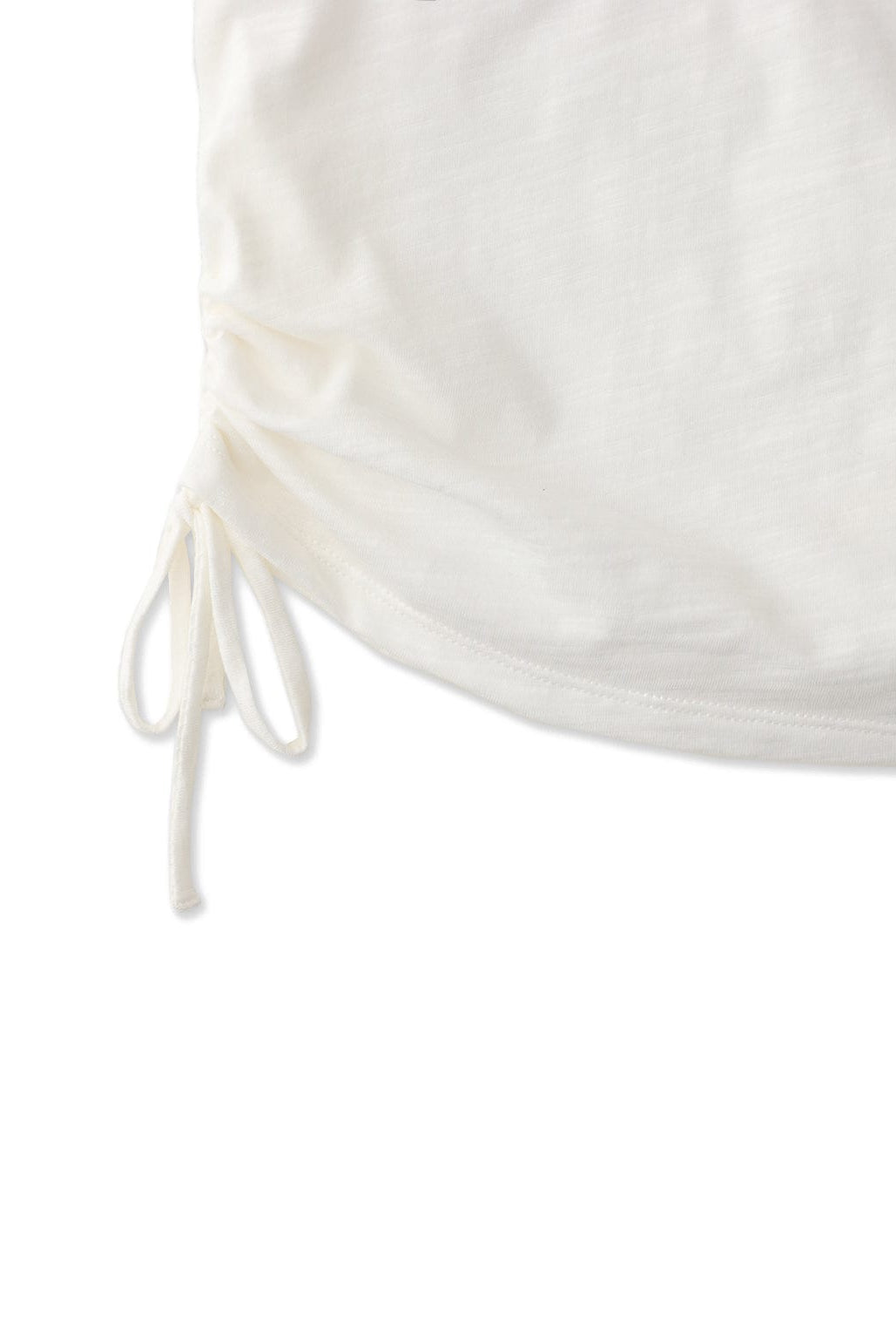 جينجرسنابس بلوزة بناتي سادة كت بأربطة مطاطية أبيض