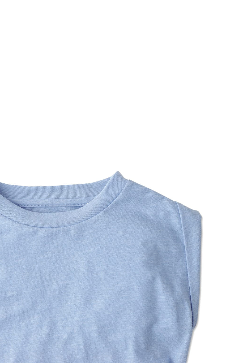 جينجرسنابس بلوزة بناتي سادة برباط جانبي بلا أكمام أزرق