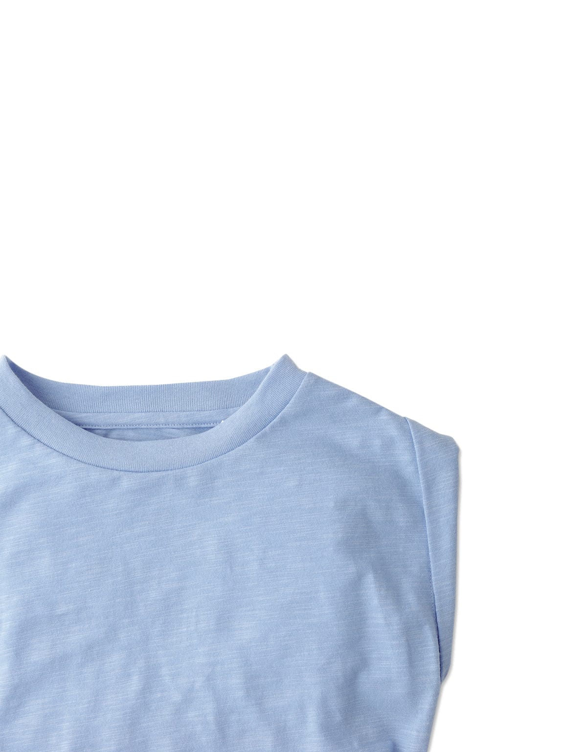 جينجرسنابس بلوزة بناتي سادة برباط جانبي بلا أكمام أزرق