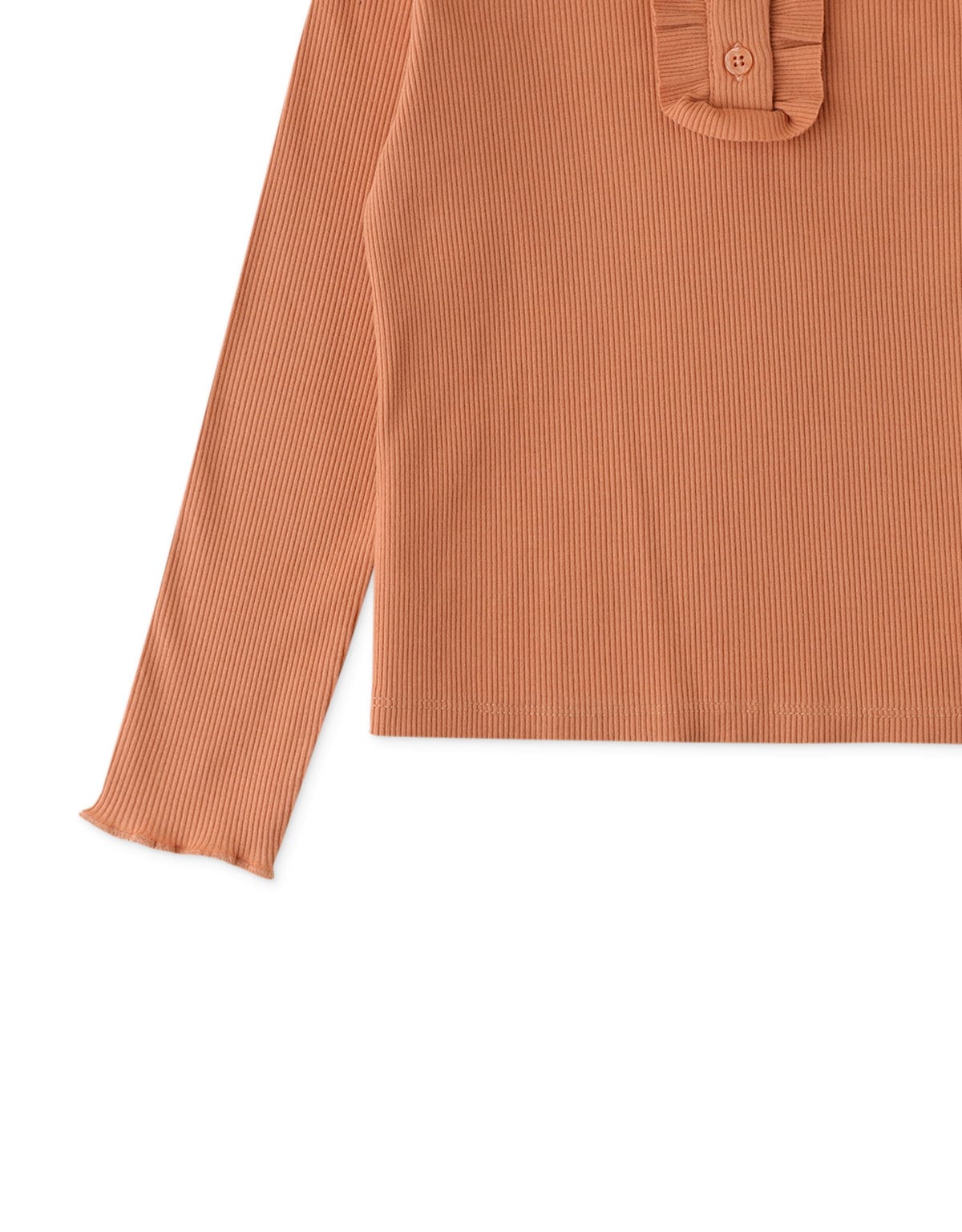 جينجرسنابس بلوزة بناتي بياقة سادة وازرار بيج