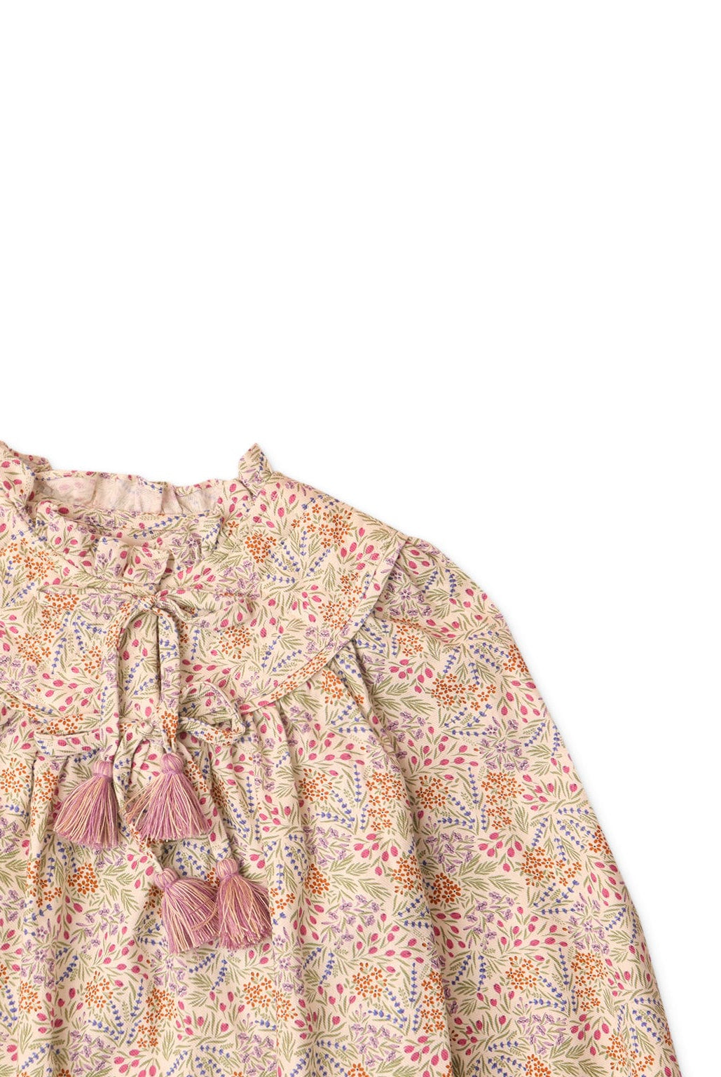 جينجرسنابس بلوزة مشجرة بناتي بأكمام طويلة متعدد الألوان