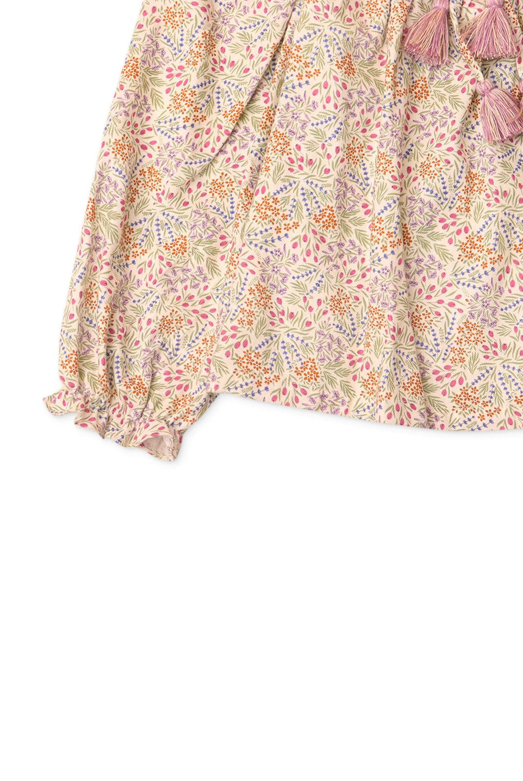 جينجرسنابس بلوزة مشجرة بناتي بأكمام طويلة متعدد الألوان