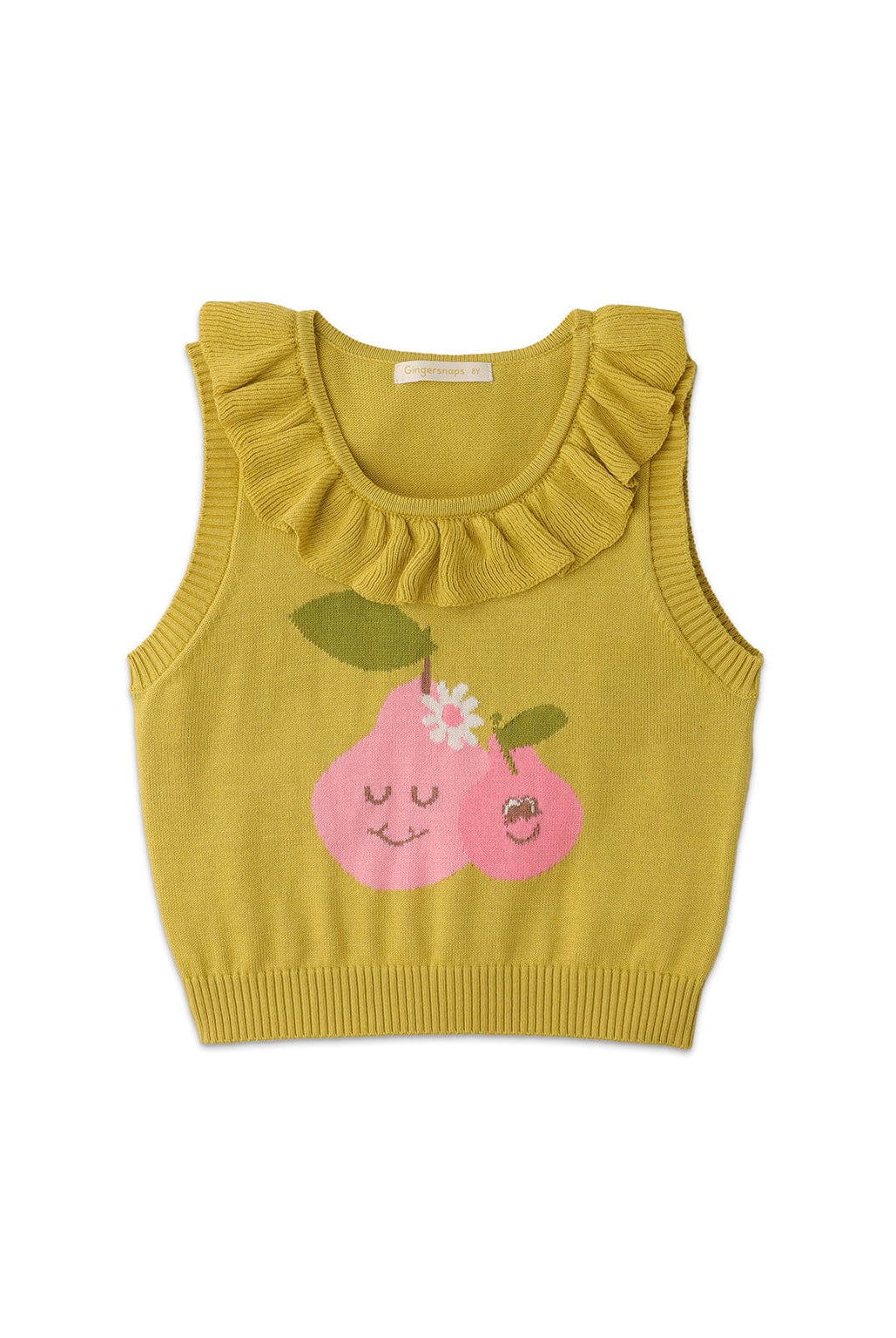 جينجرسنابس بلوزة بنقشة فاكهة كت بناتي أخضر