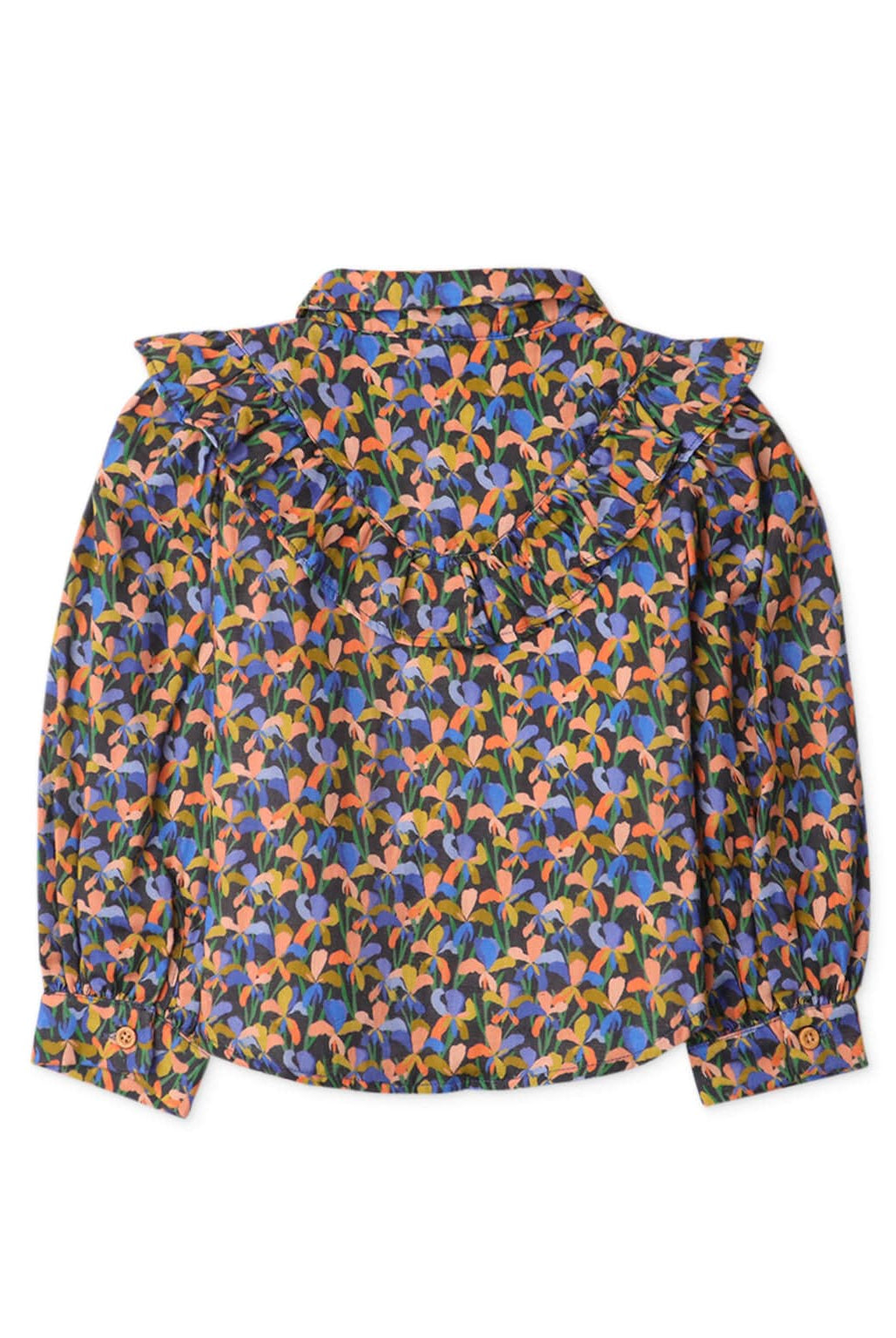 جينجرسنابس بلوزة بناتي بكرانيش على شكل قميص متعدد الألوان