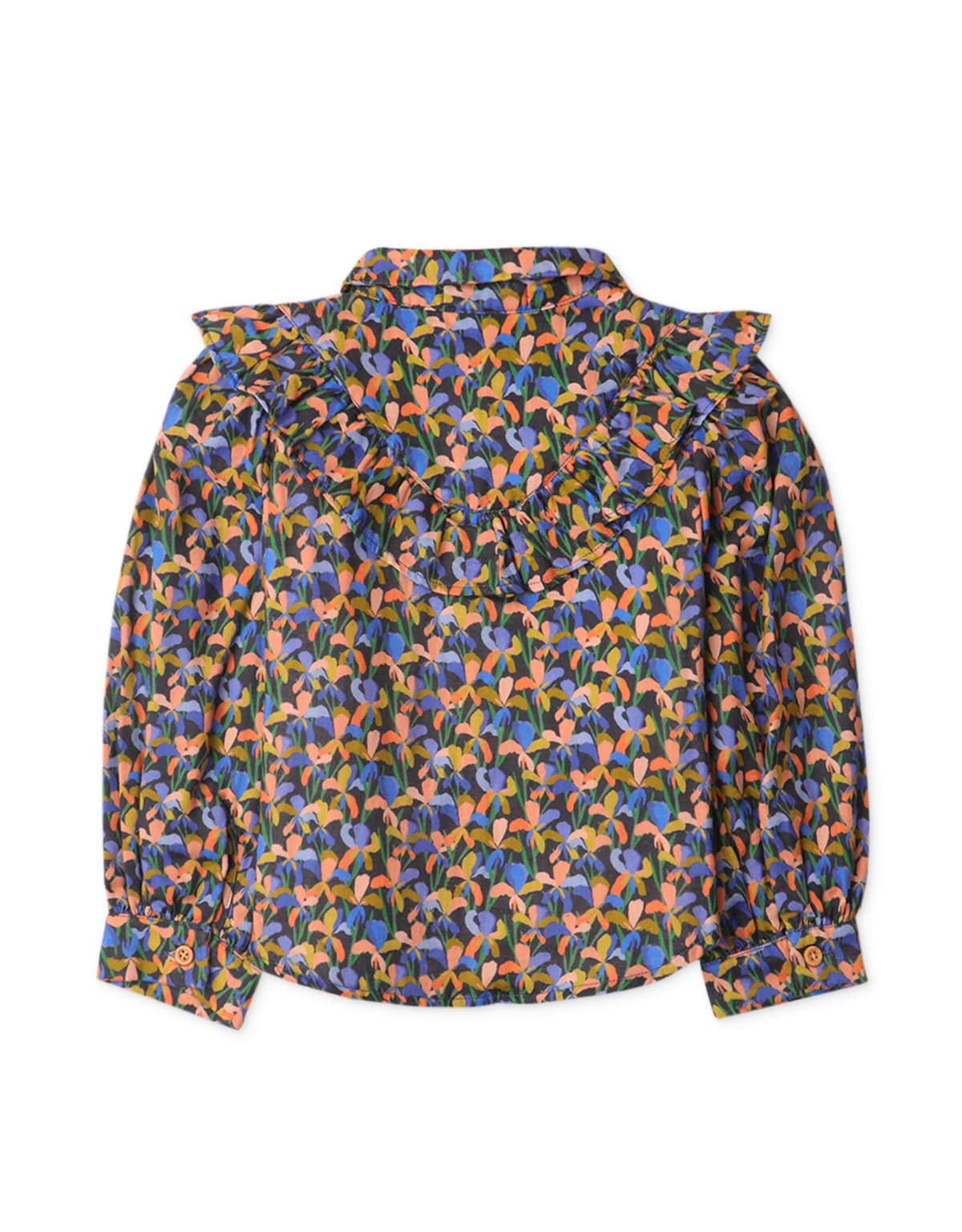 جينجرسنابس بلوزة بناتي بكرانيش على شكل قميص متعدد الألوان