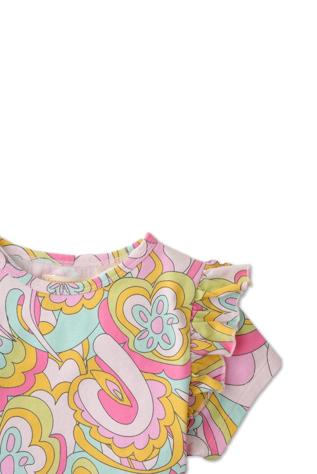 جينجرسنابس بودي سوت بناتي مشجرة نص كم متعدد الألوان