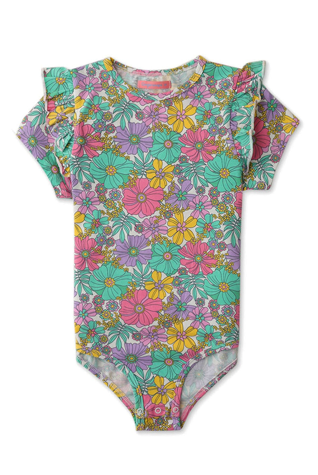 جينجرسنابس بودي سوت بناتي موردة نص كم متعدد الألوان