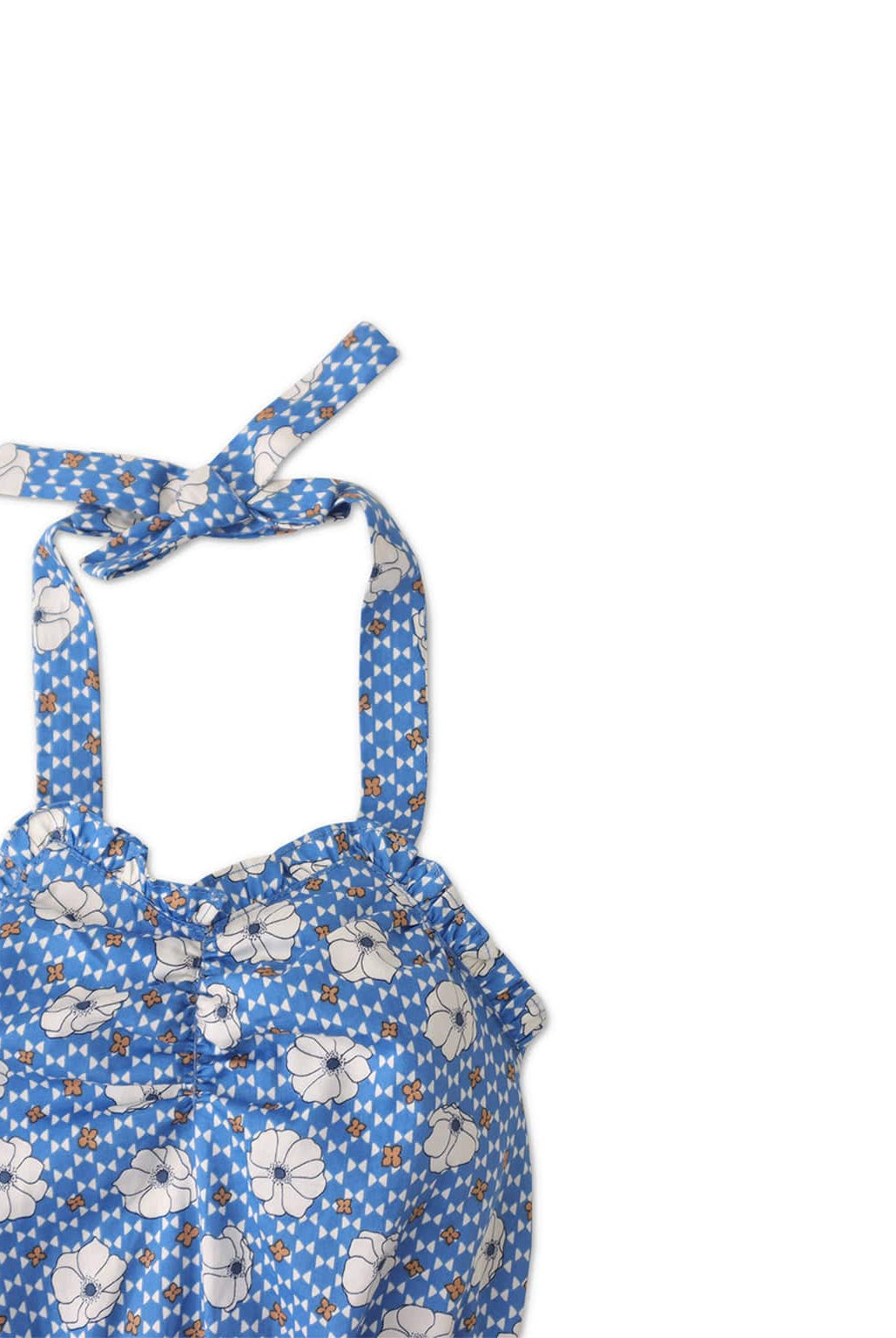 جينجرسنابس بودي سوت بناتي منقوش بزهور أزرق