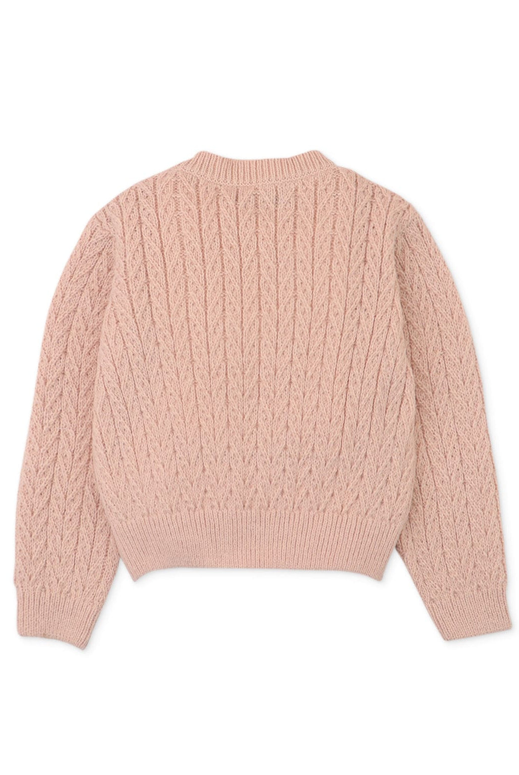 جينجرسنابس بلوفر بناتي بازرار ورقبة واسعة بيج