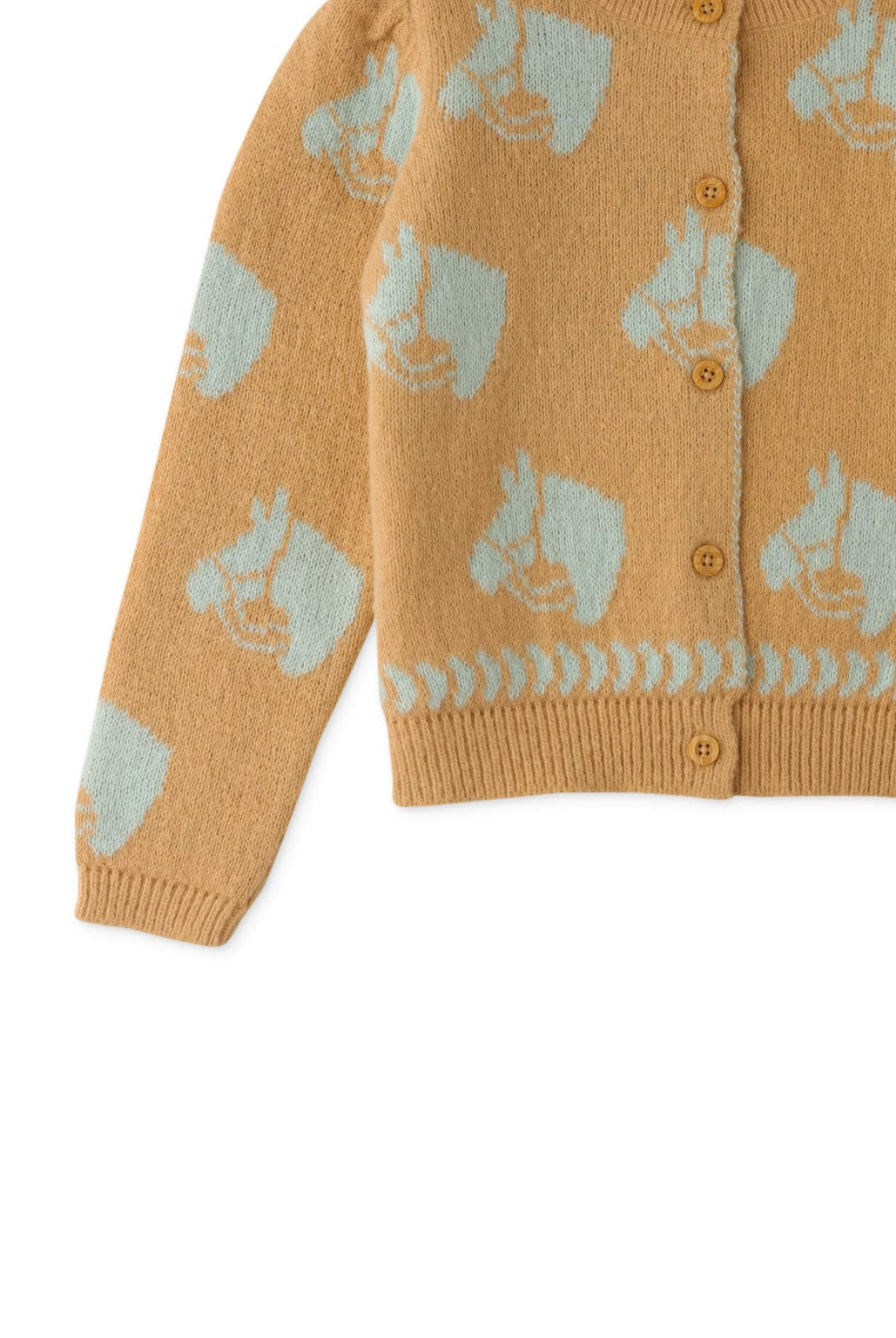 جينجرسنابس كارديجان بناتي صوف منسوج بني