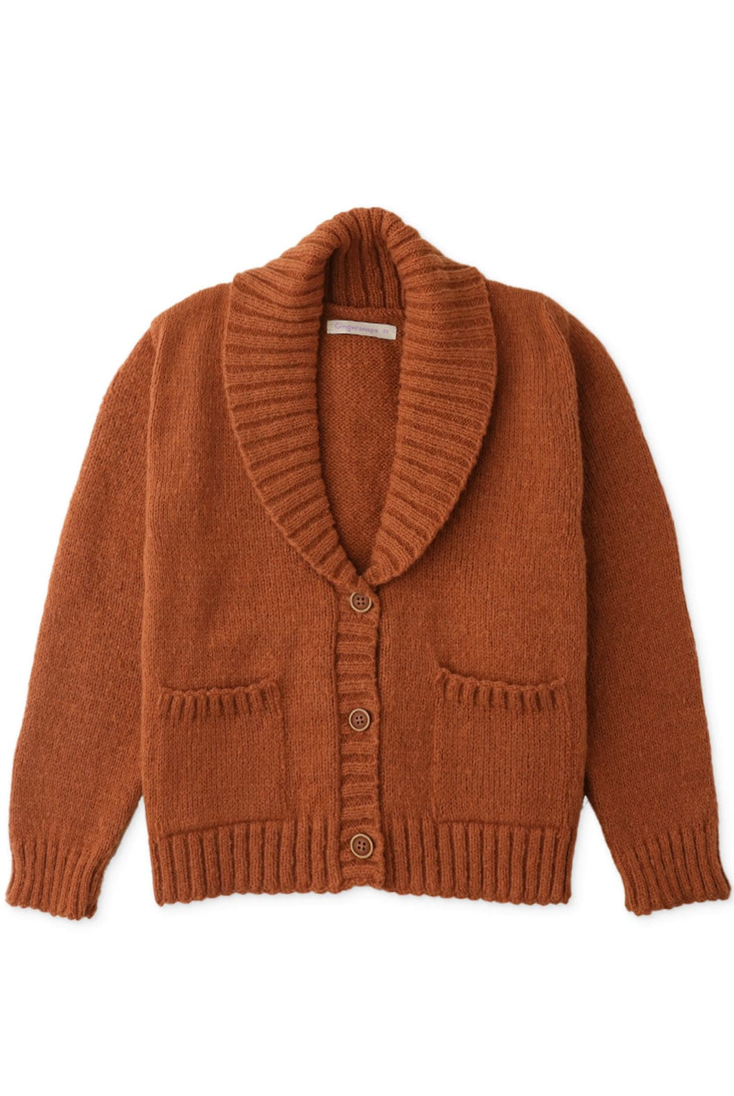 جينجرسنابس كارديجان بناتي منسوج بجيوب أمامية بني