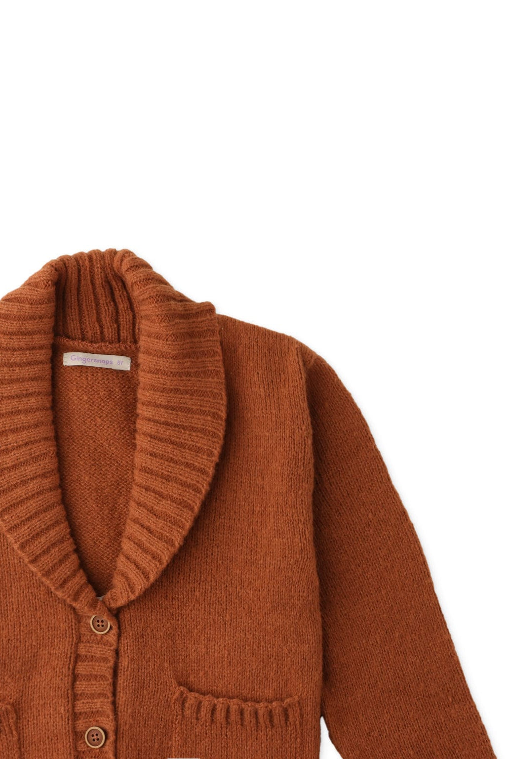 جينجرسنابس كارديجان بناتي منسوج بجيوب أمامية بني