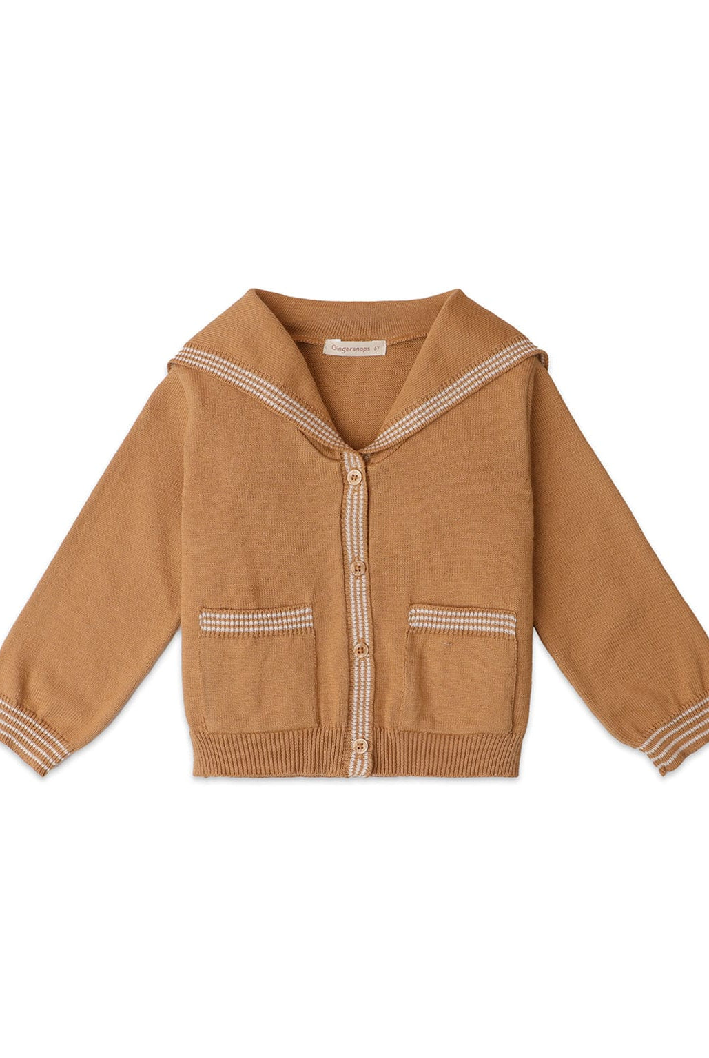 جينجرسنابس سويتشيرت بناتي بازرار بني