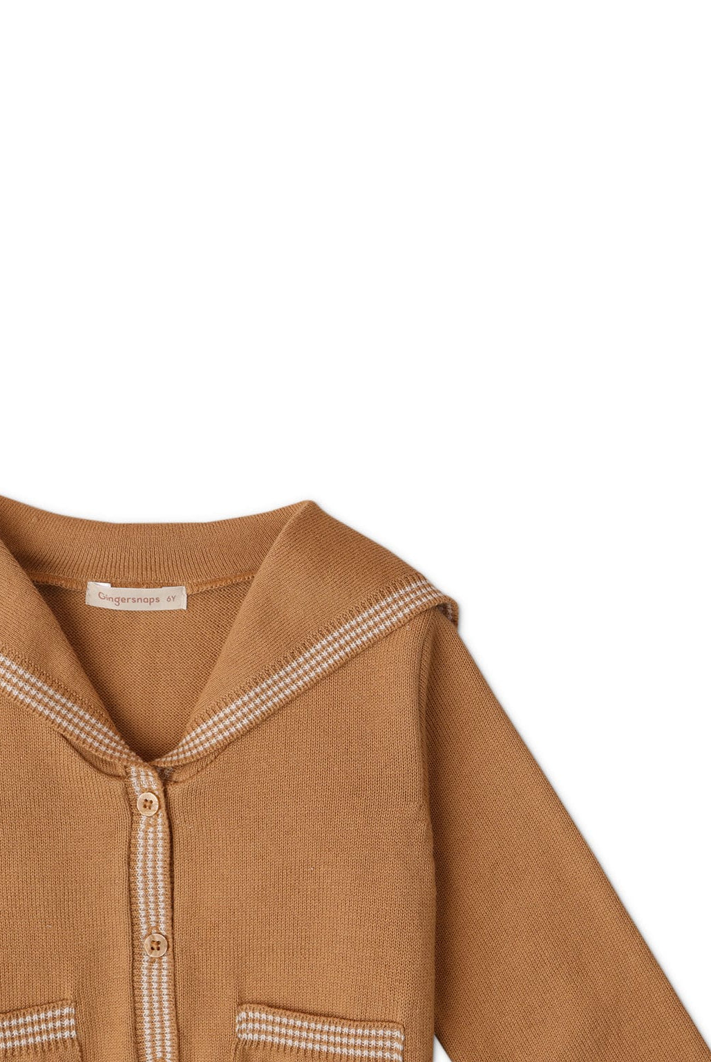 جينجرسنابس سويتشيرت بناتي بازرار بني