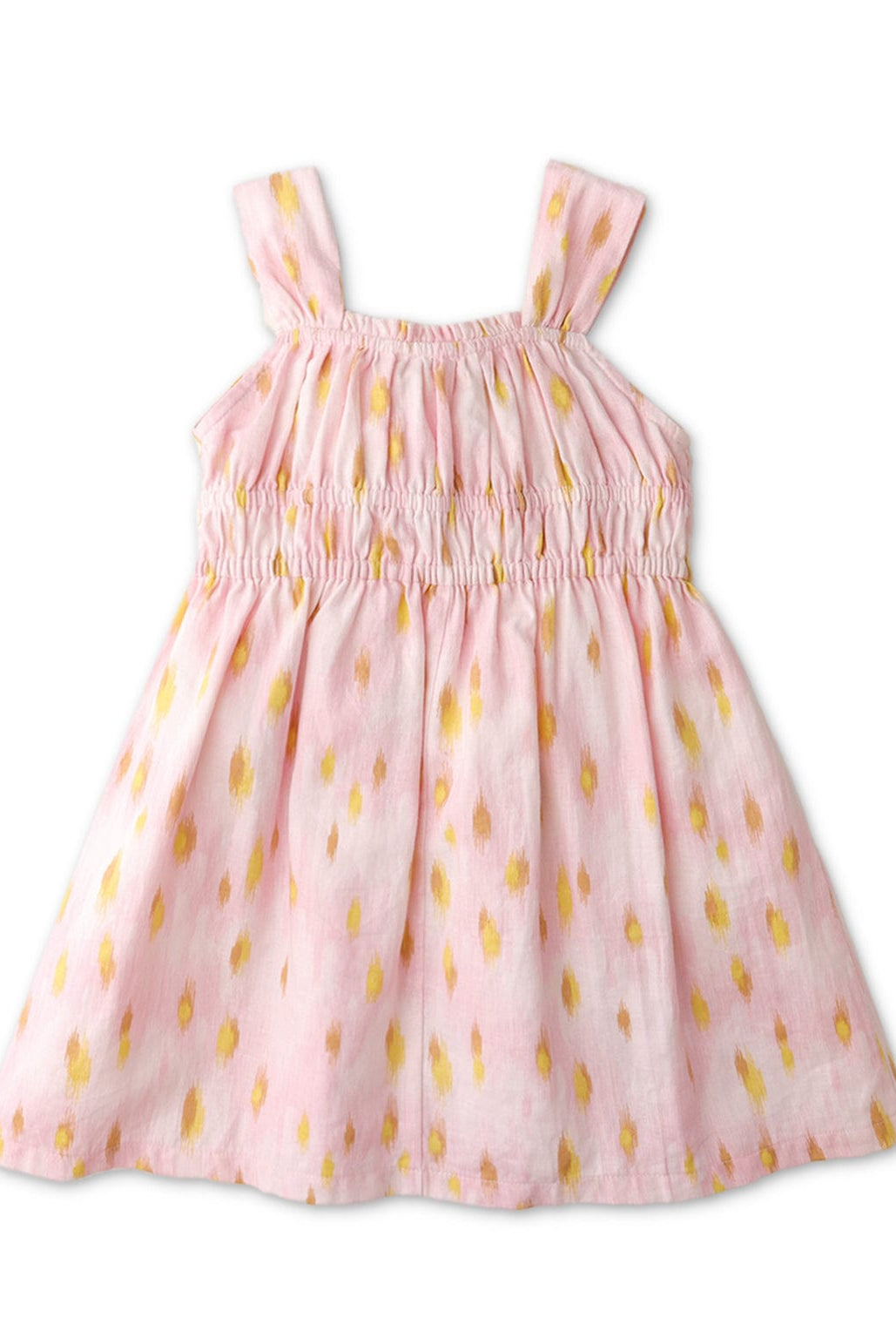 جينجرسنابس فستان بناتي مزموم من الخصر وردي