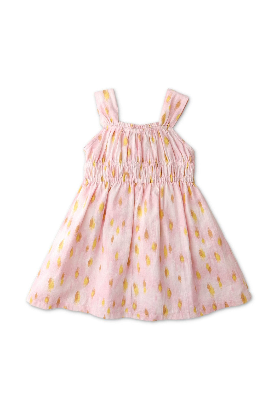 جينجرسنابس فستان بناتي مزموم من الخصر وردي