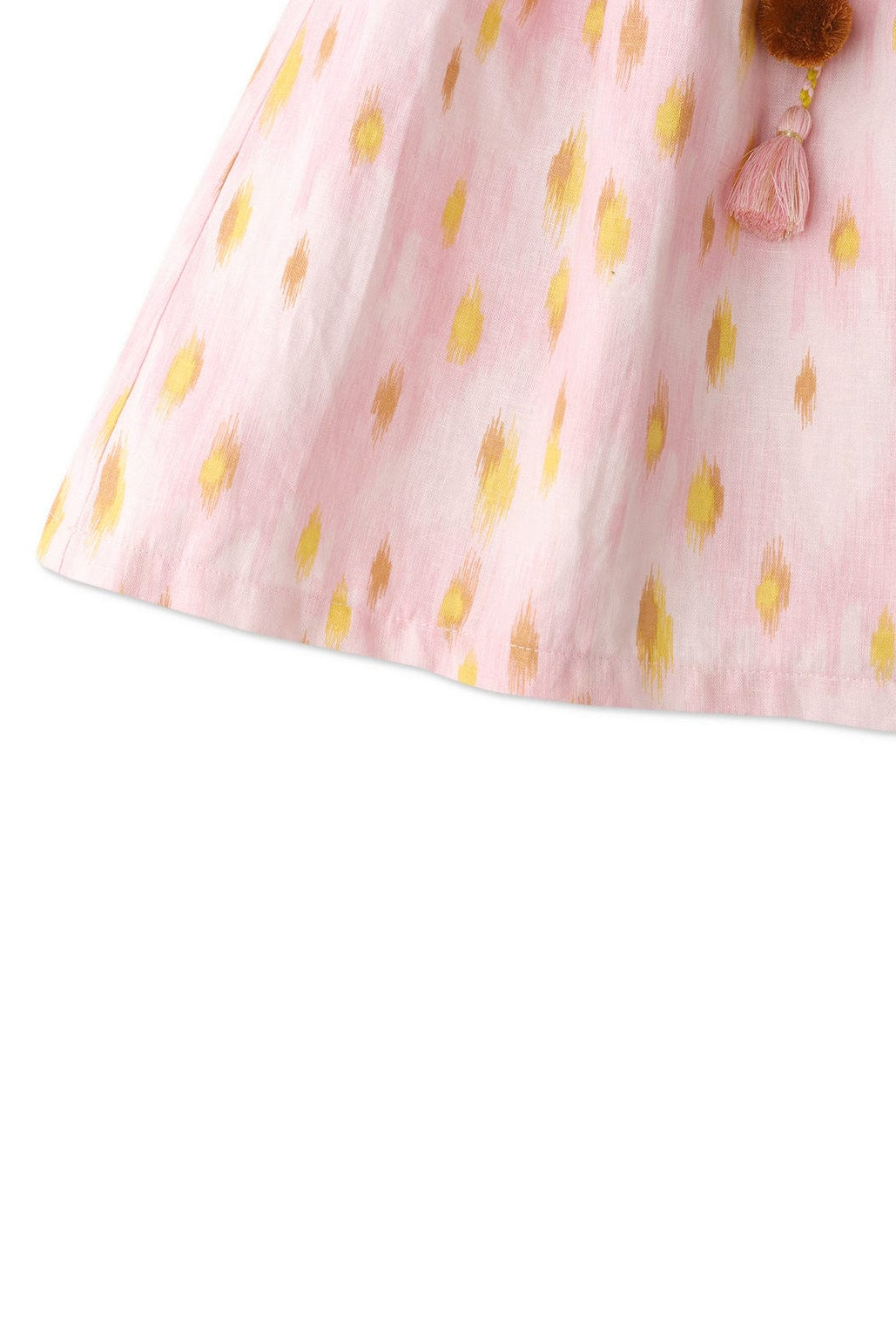 جينجرسنابس فستان بناتي مزموم من الخصر وردي