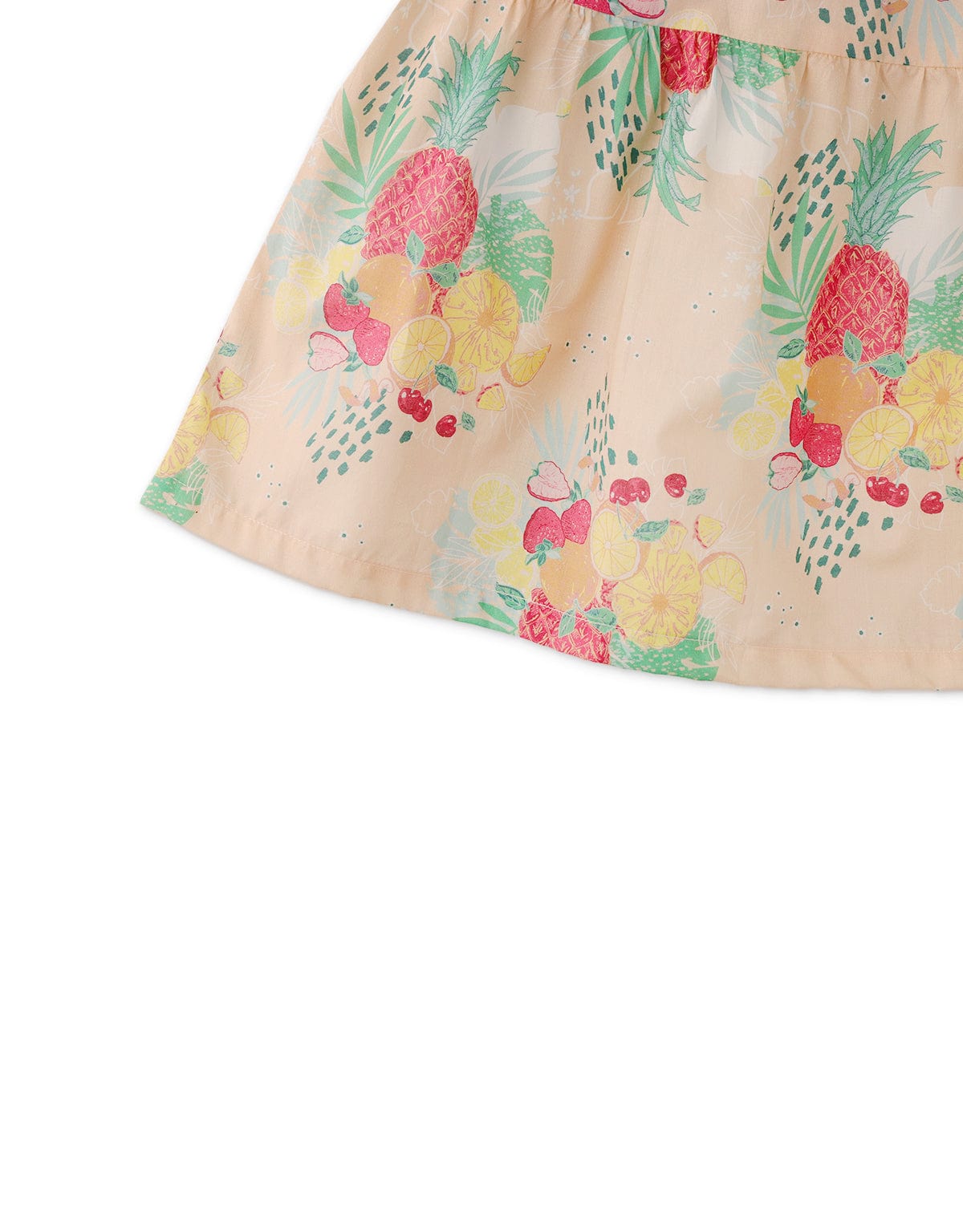 جينجرسنابس فستان بنات مشجر خوخي من أسفل طويل خوخي