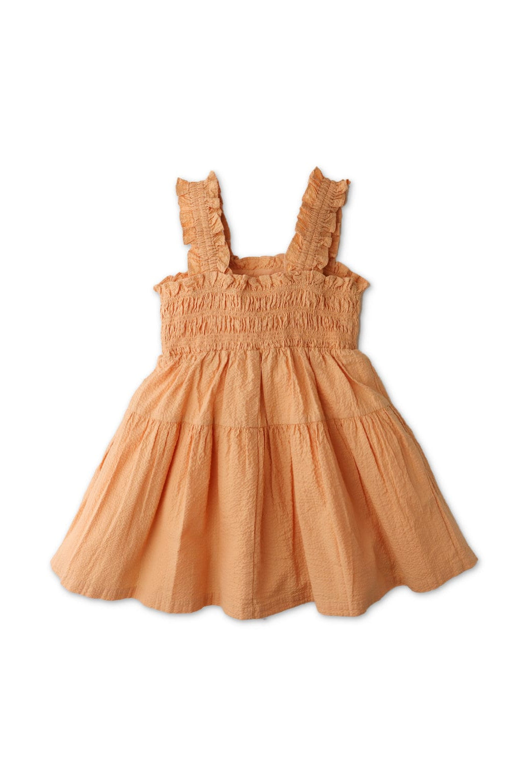 جينجرسنابس فستان بناتي سادة حمالات عريضة برتقالي