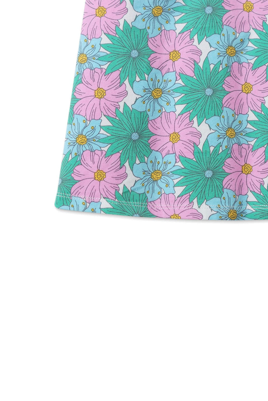 جينجرسنابس فستان بناتي نص كم بف مورد متعدد الألوان