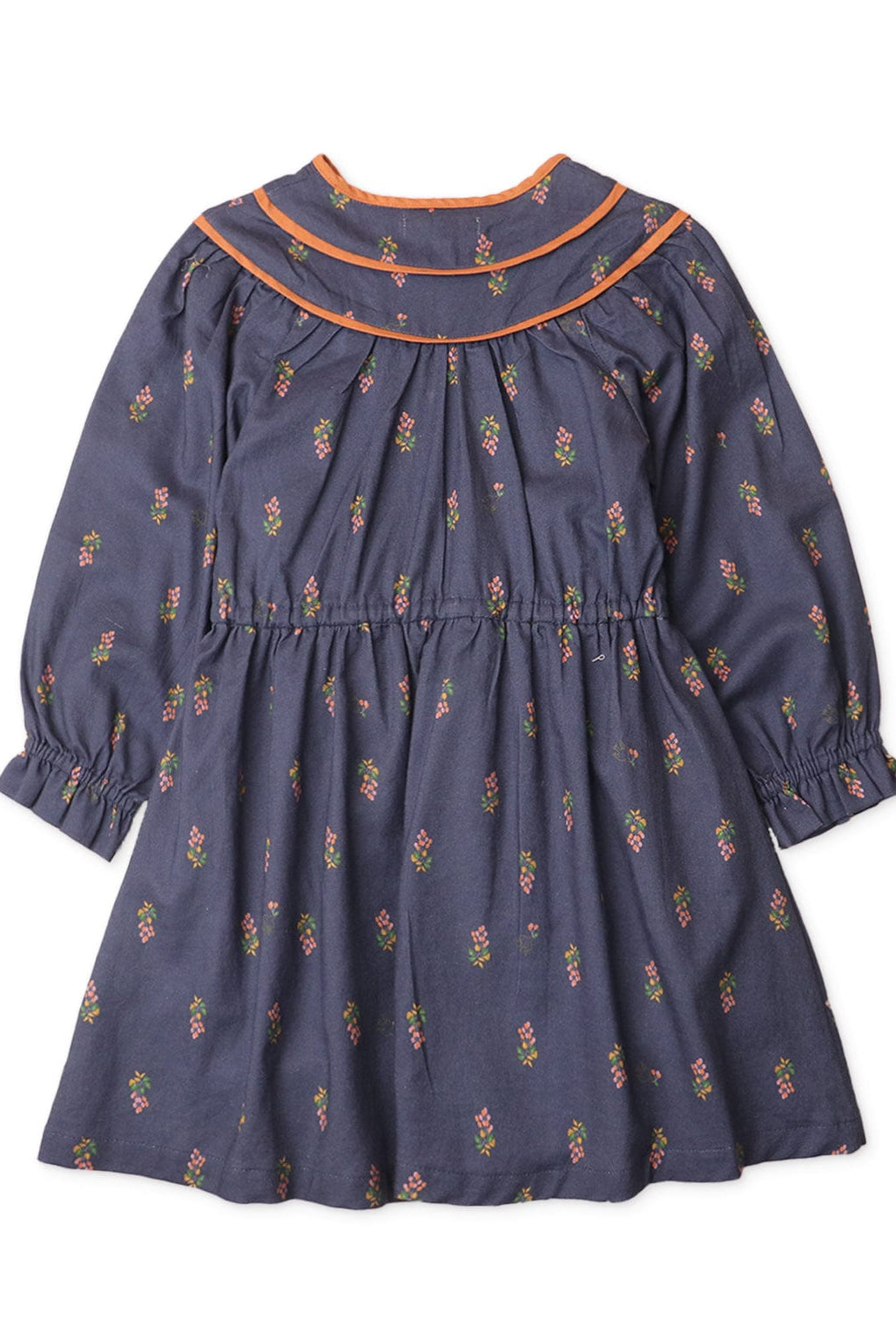 جينجرسنابس فستان بناتي مخصر بنمط مشجر أزرق