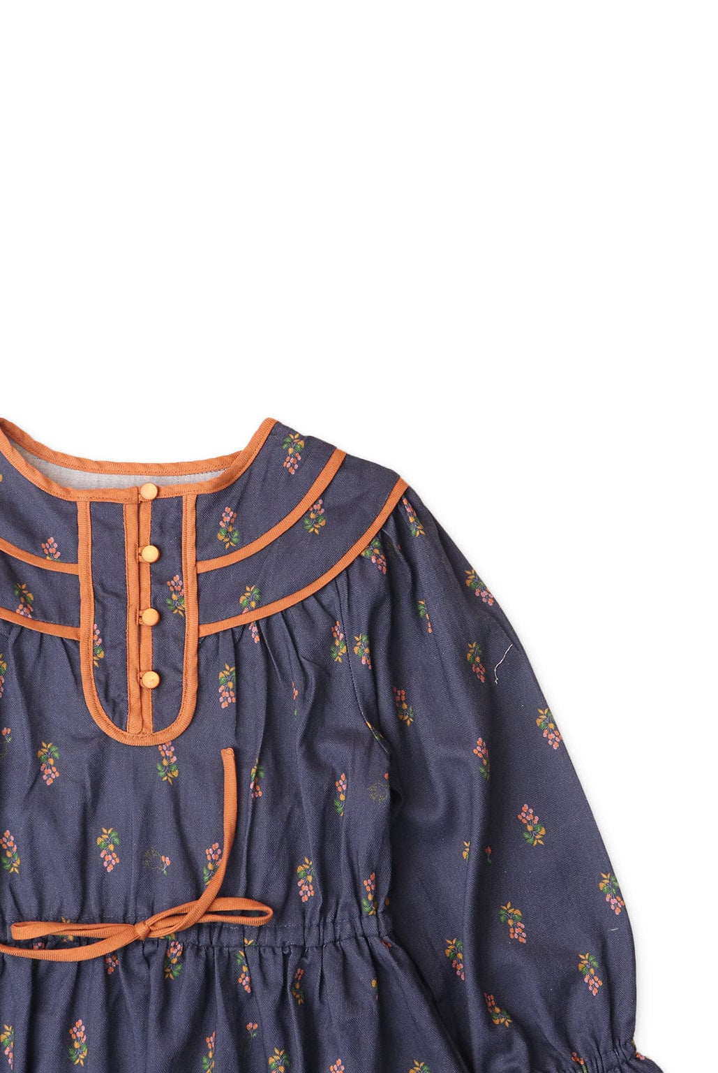 جينجرسنابس فستان بناتي مخصر بنمط مشجر أزرق